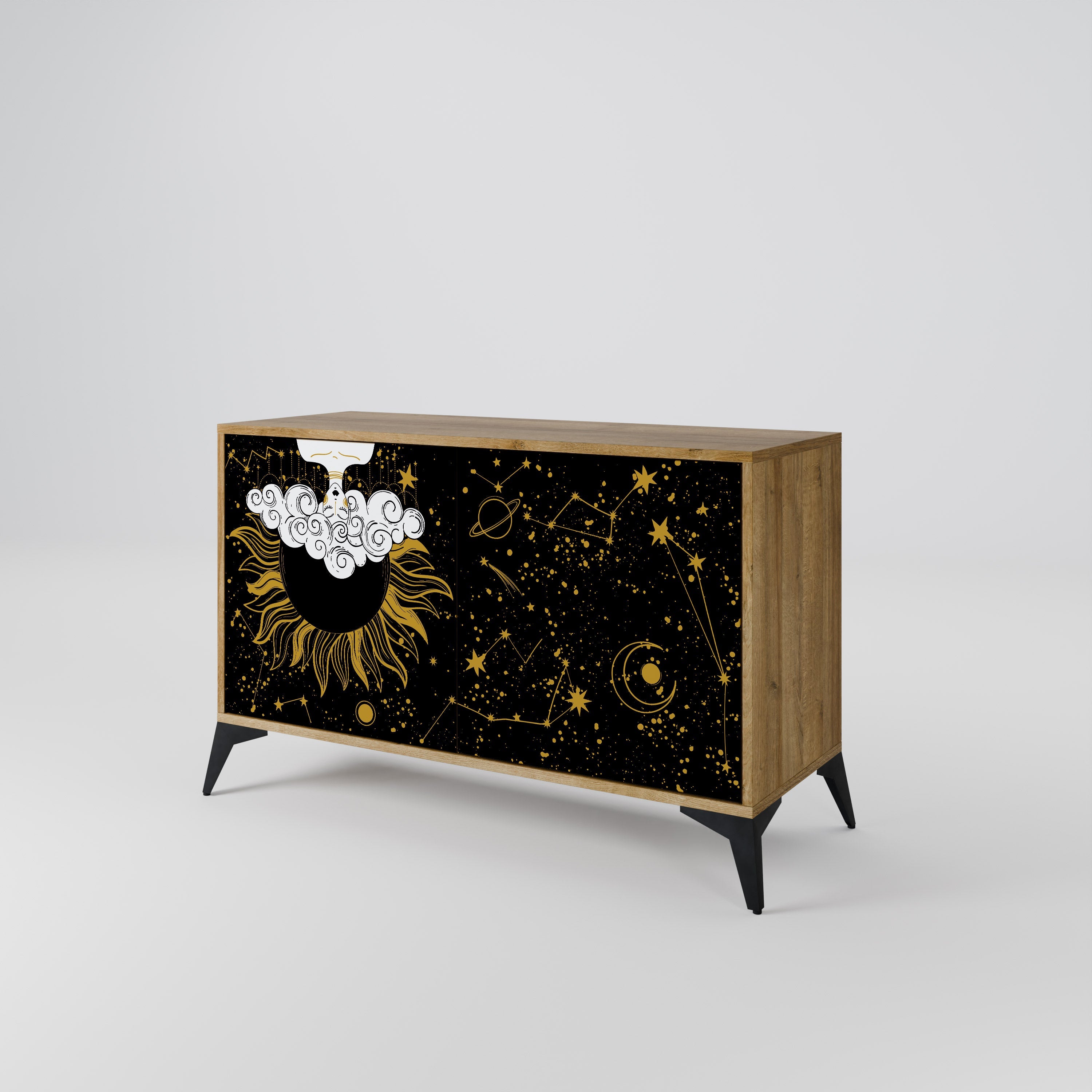 STELLAR CONSTELLATIONS 2-Door Sideboard in Oak Effect
