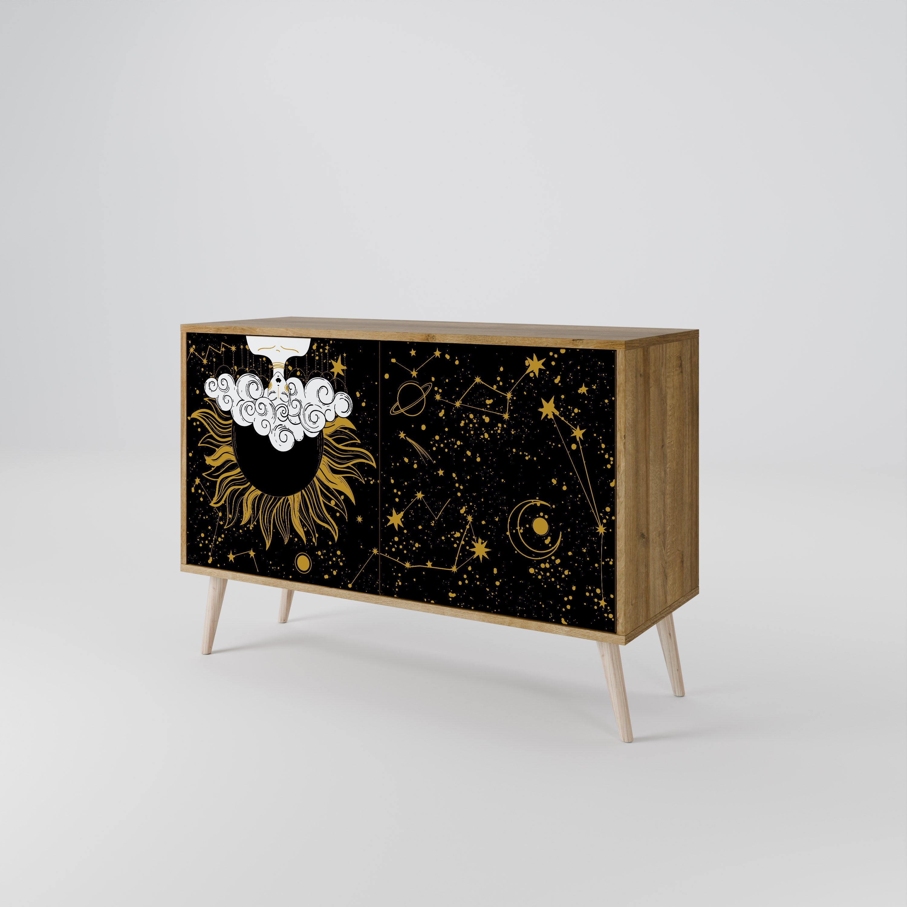 STELLAR CONSTELLATIONS 2-Door Sideboard in Oak Effect