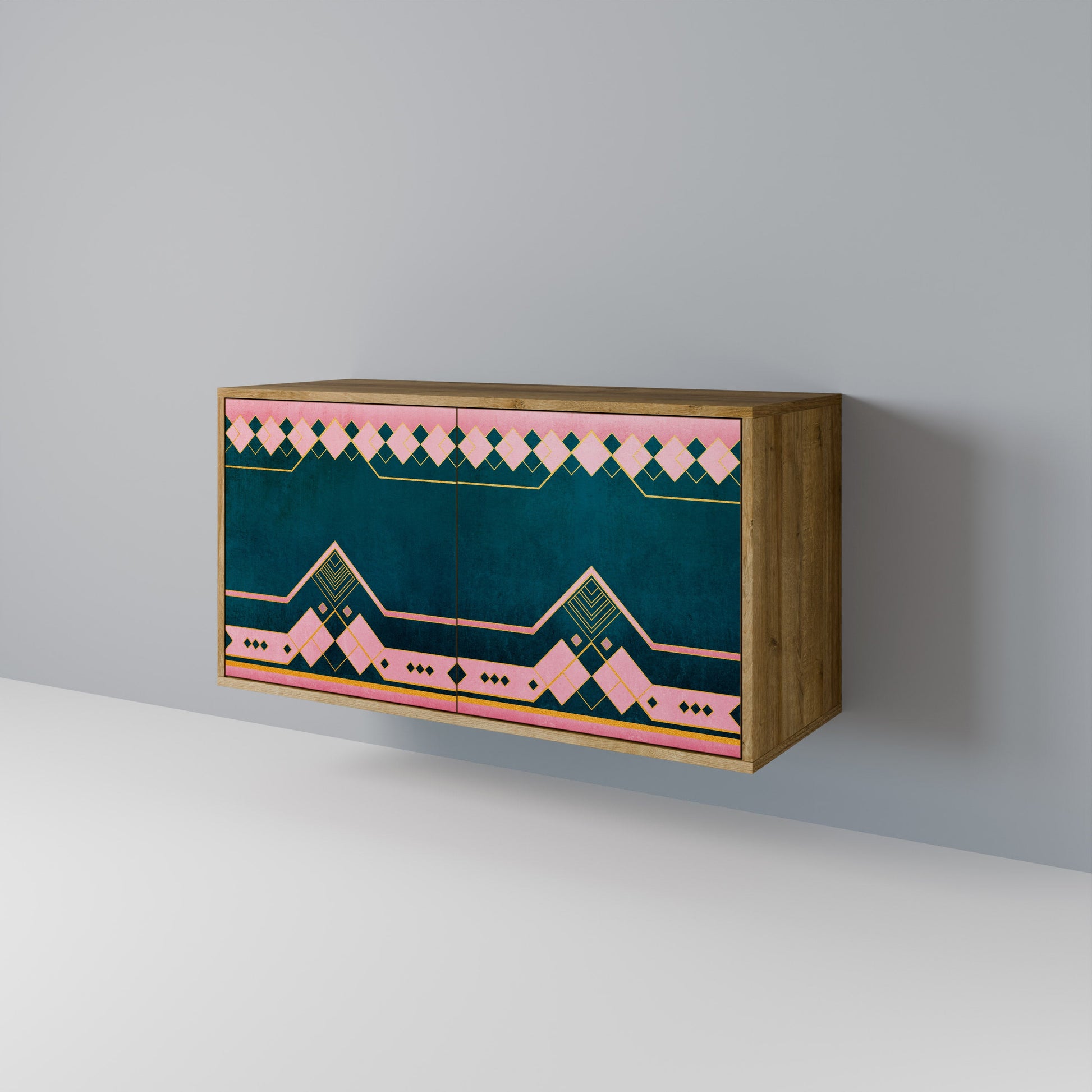 ROYAL COMPOSITION 2-Door Sideboard in Oak Effect