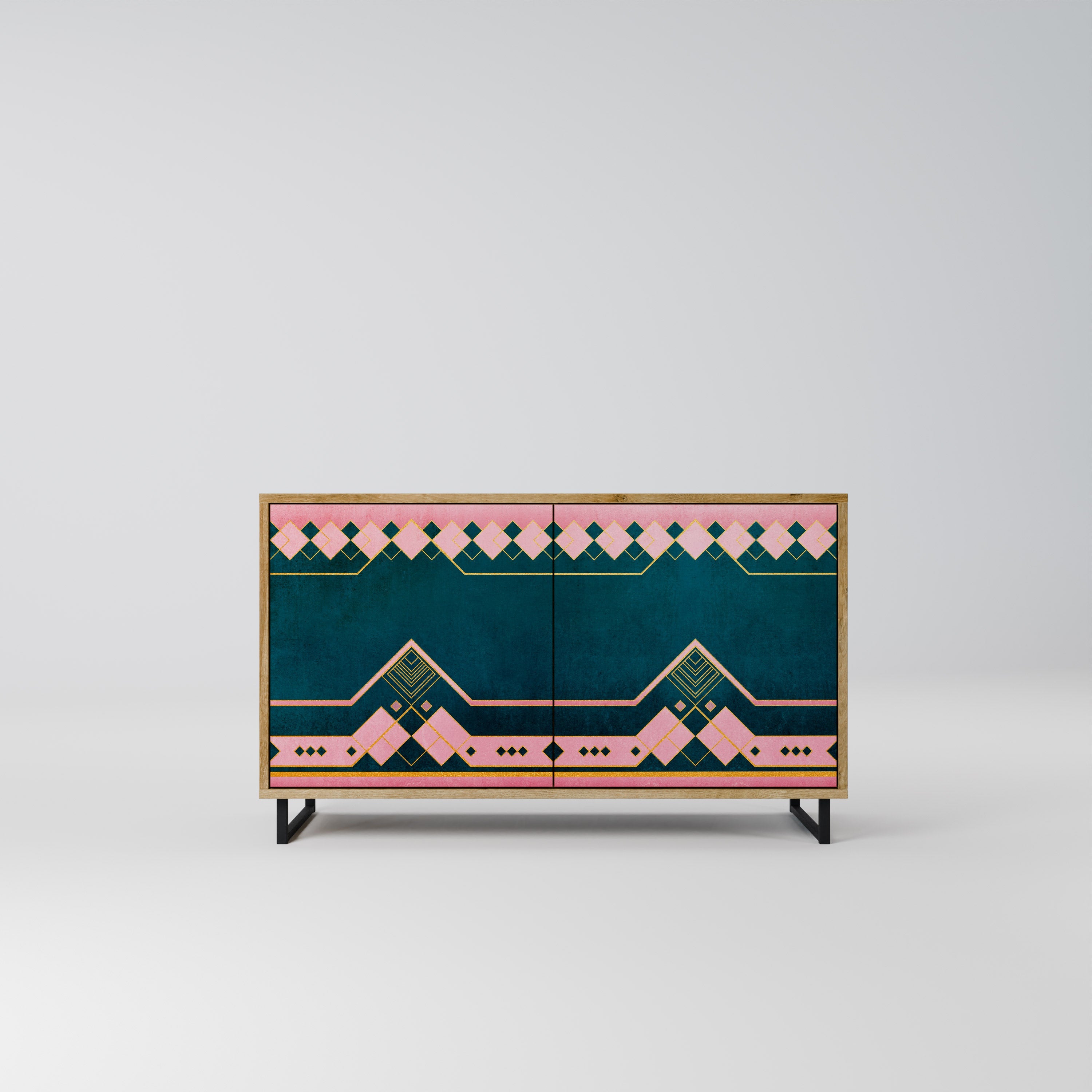 ROYAL COMPOSITION 2-Door Sideboard in Oak Effect