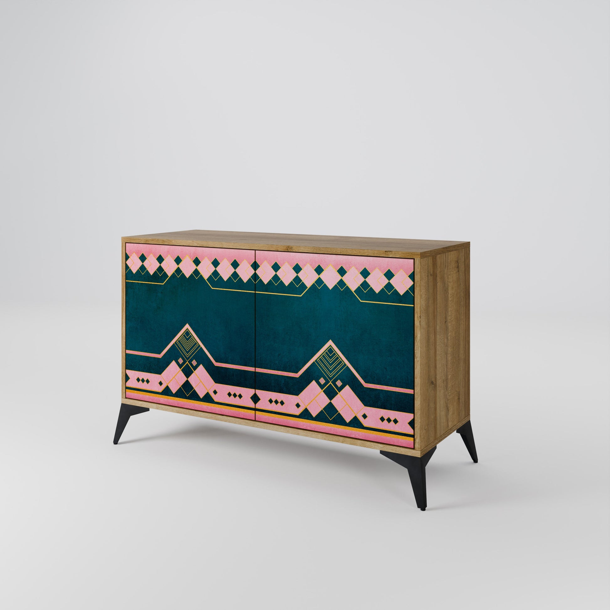 ROYAL COMPOSITION 2-Door Sideboard in Oak Effect