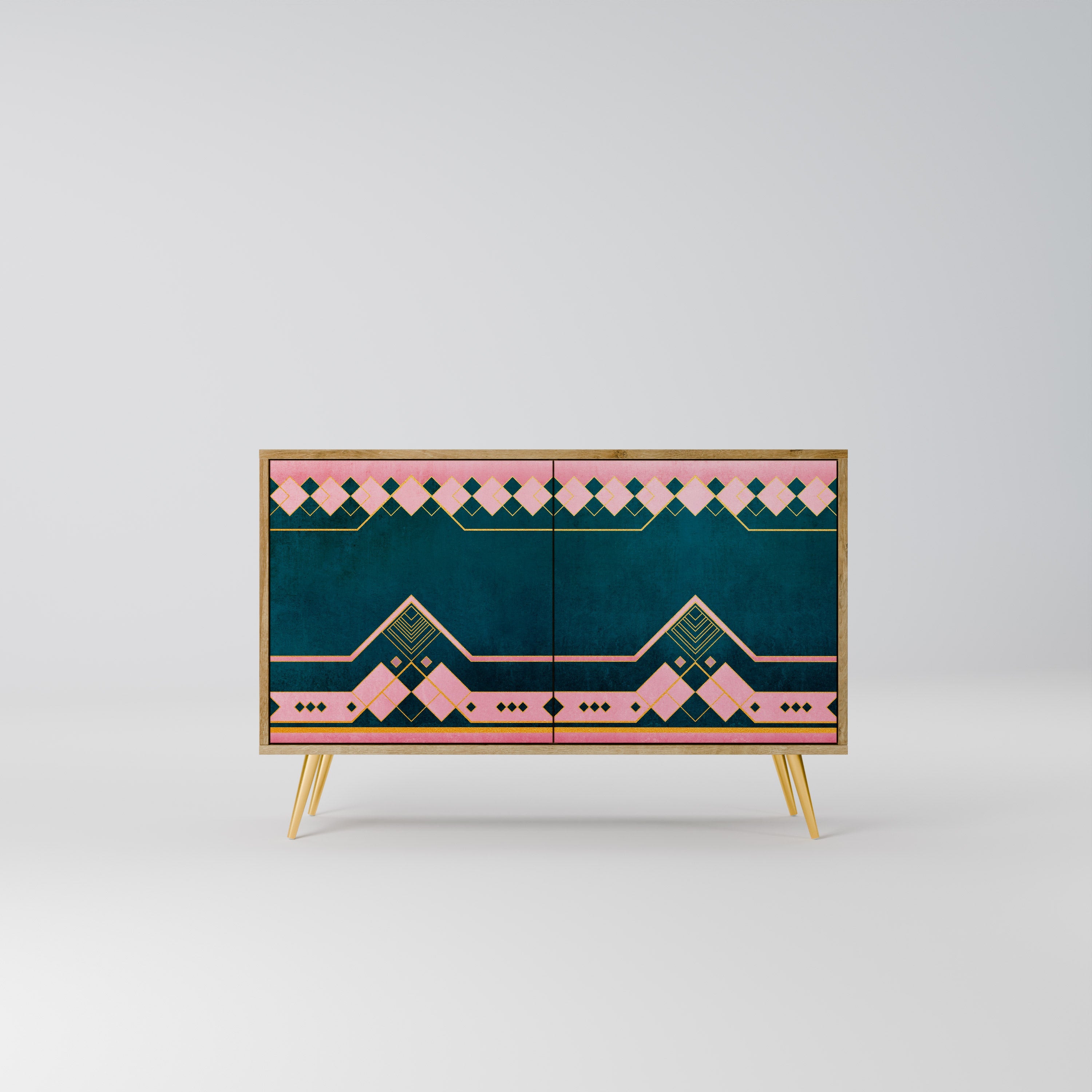 ROYAL COMPOSITION 2-Door Sideboard in Oak Effect