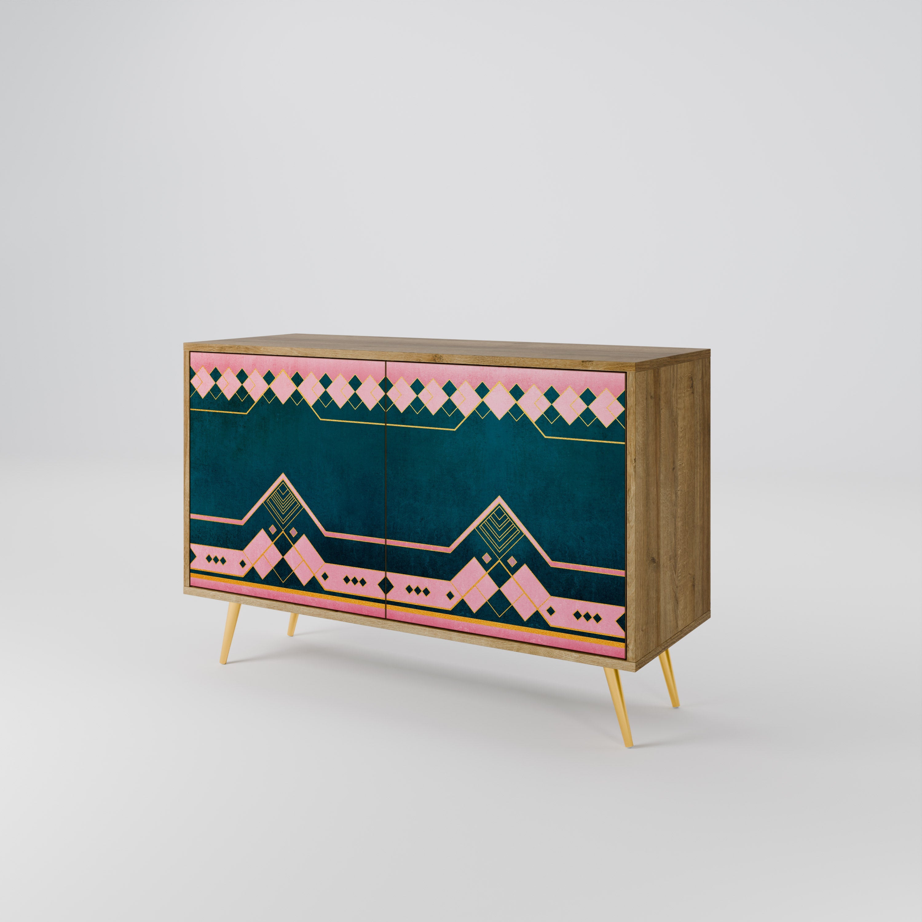 ROYAL COMPOSITION 2-Door Sideboard in Oak Effect