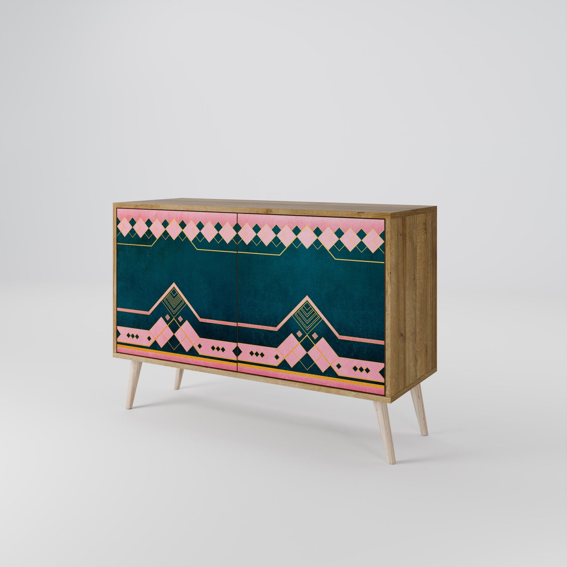 ROYAL COMPOSITION 2-Door Sideboard in Oak Effect