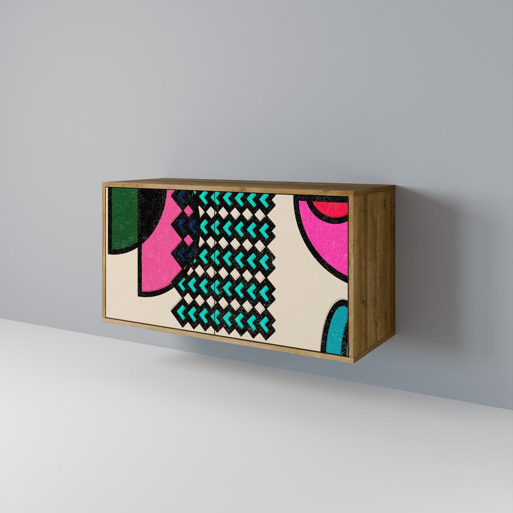 GEOMETRIC RHAPSODY 2-Door Sideboard in Oak Effect