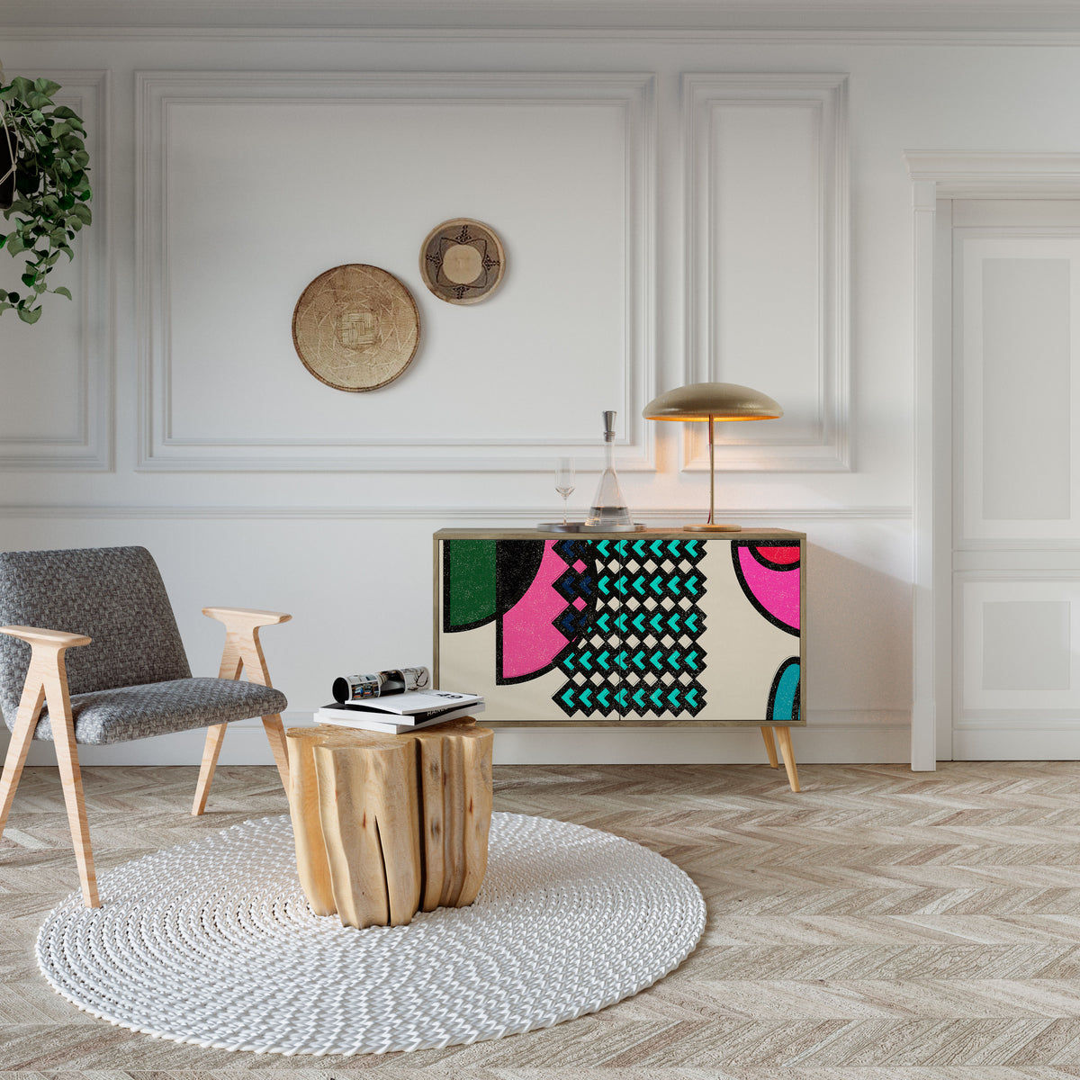 GEOMETRIC RHAPSODY 2-Door Sideboard