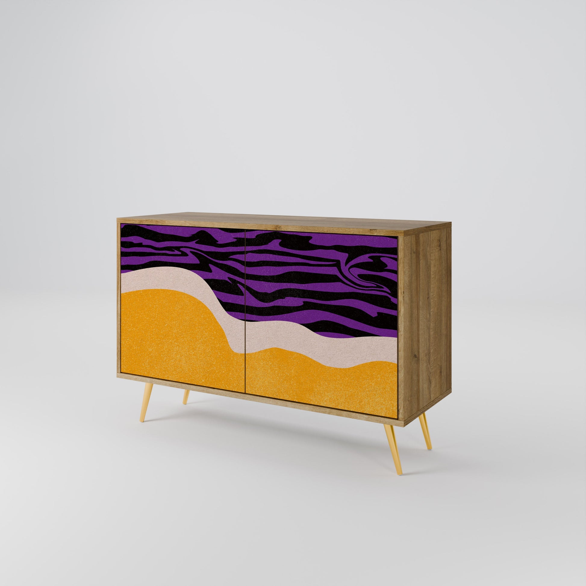 INDEPENDENT BORDER 2-Door Sideboard in Oak Effect