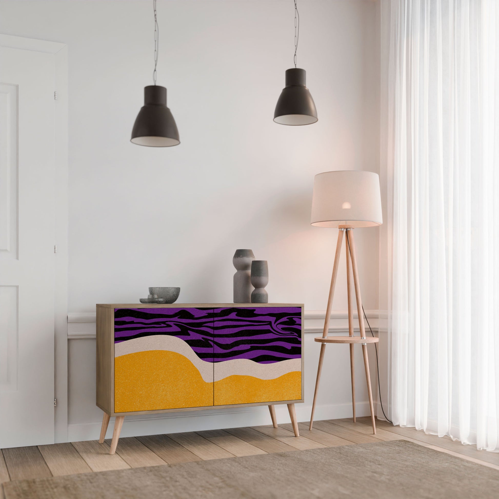 INDEPENDENT BORDER 2-Door Sideboard in Oak Effect