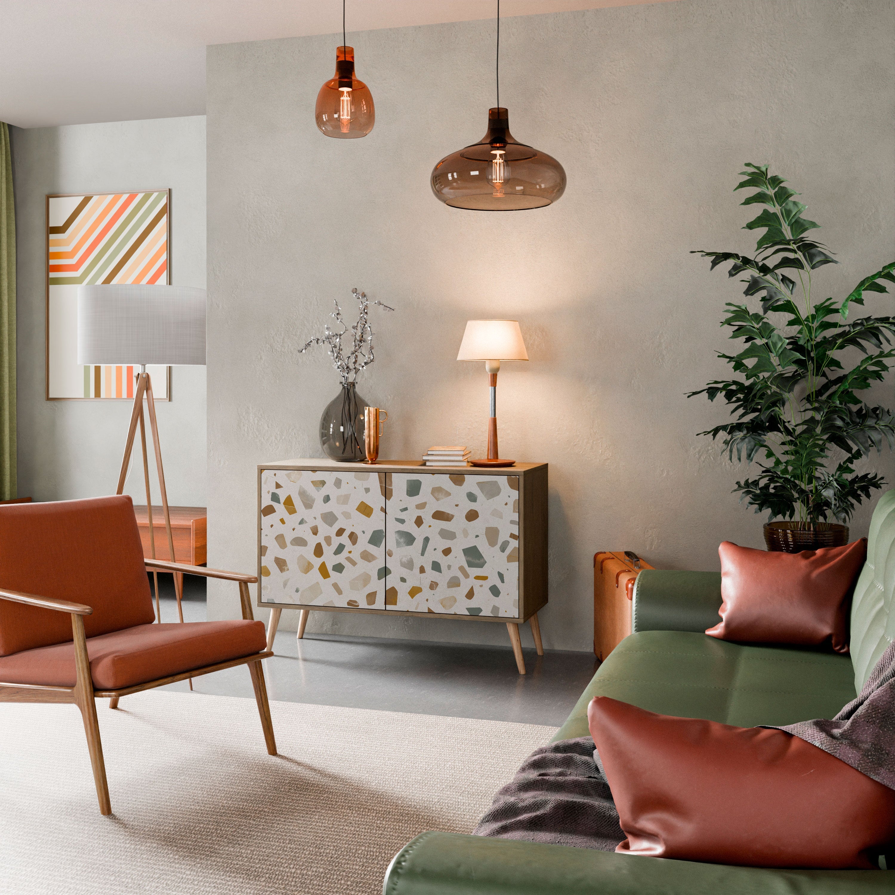 PIECES OF TOMORROW 2-Door Sideboard in Oak Effect