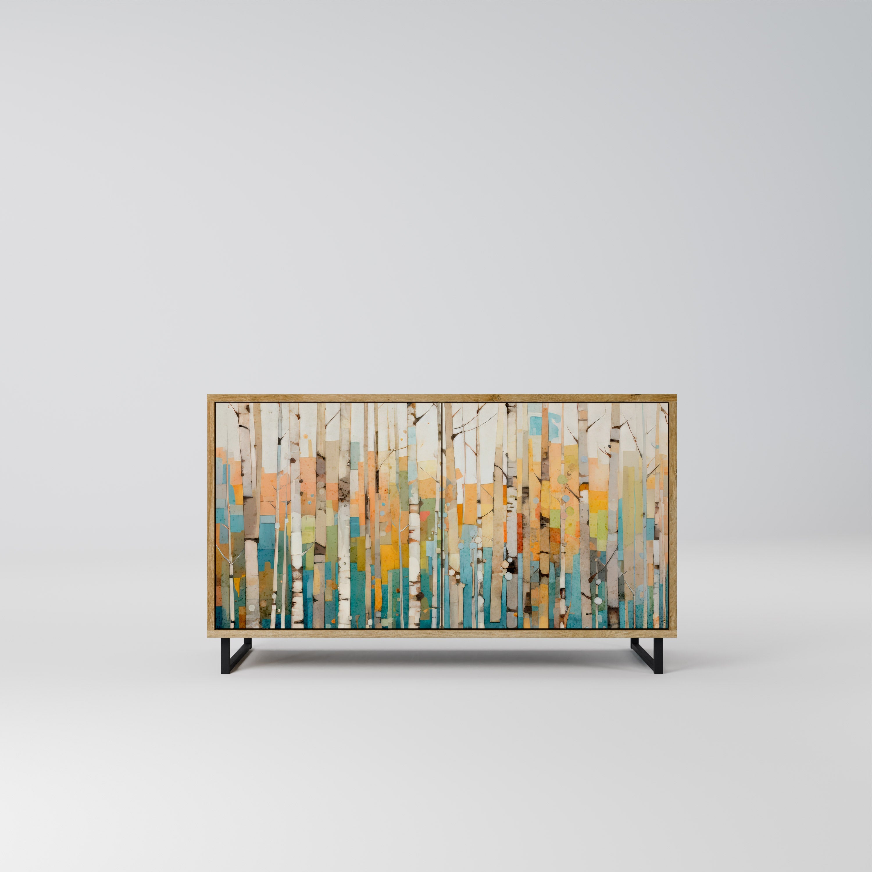 BIRCH KALEIDOSCOPE 2-Door Sideboard in Oak Effect