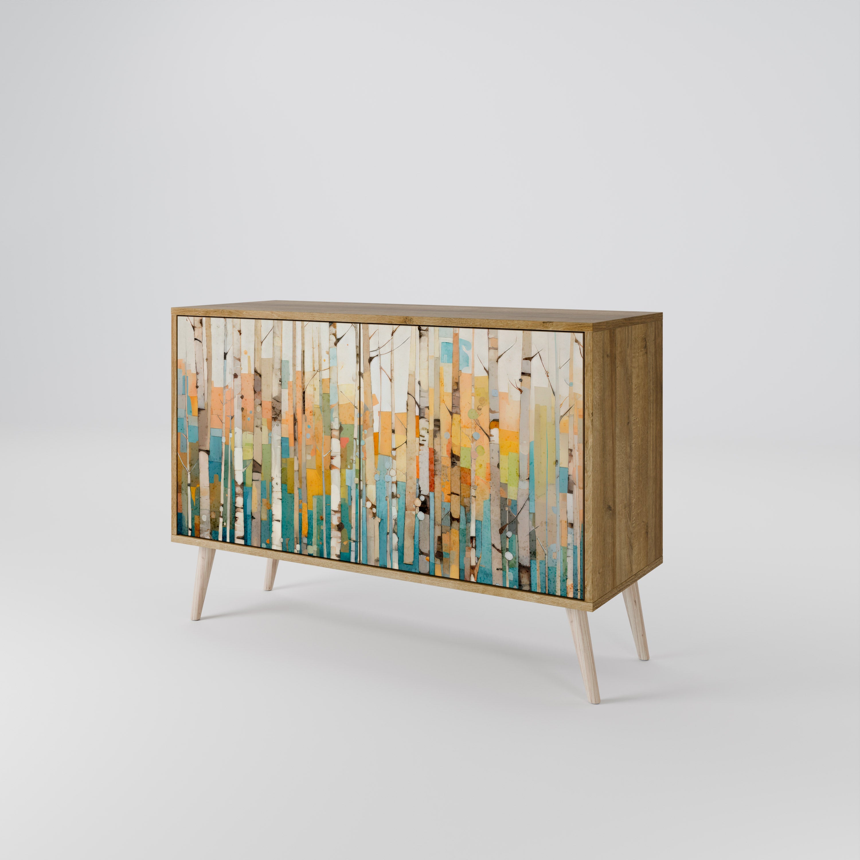BIRCH KALEIDOSCOPE 2-Door Sideboard in Oak Effect