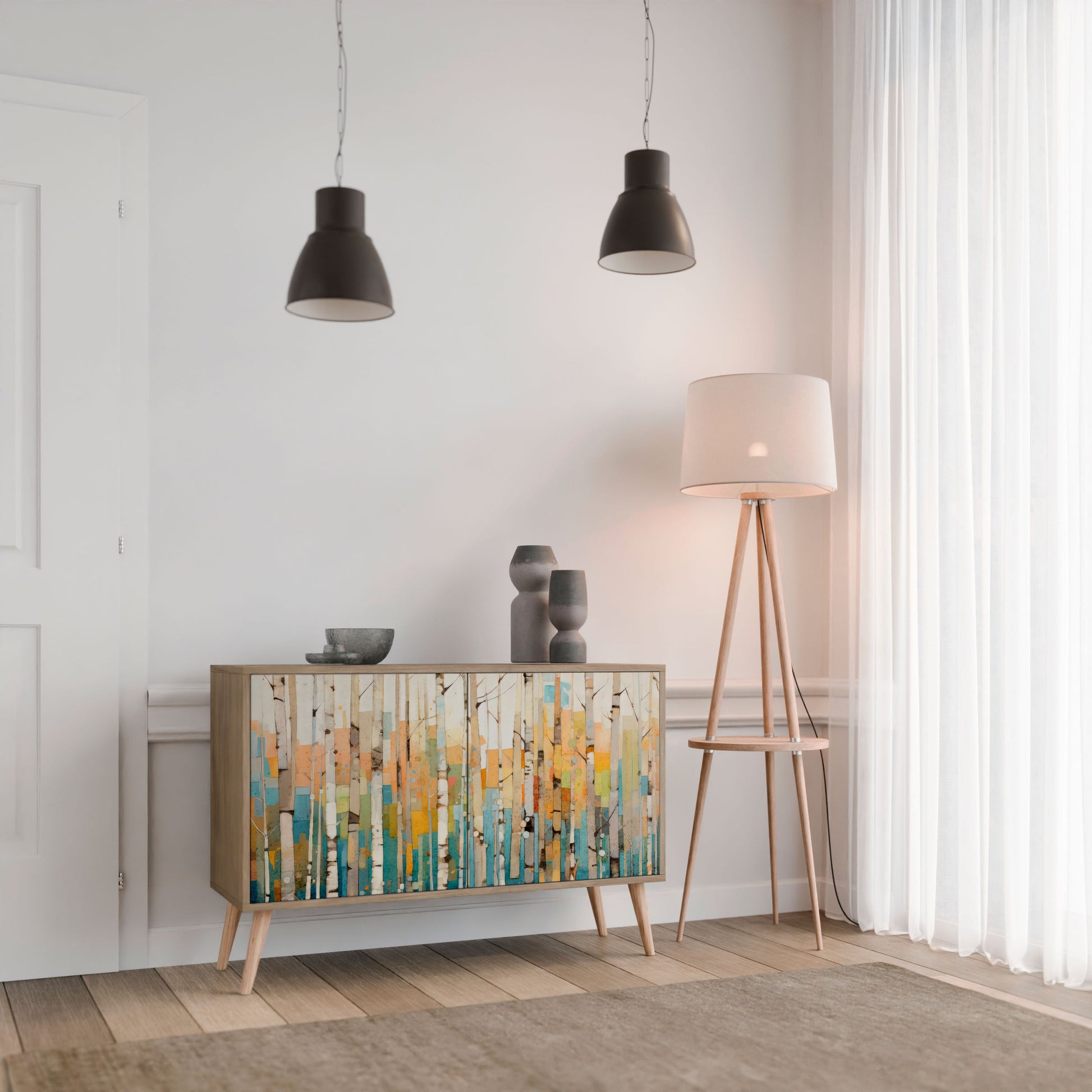 BIRCH KALEIDOSCOPE 2-Door Sideboard in Oak Effect