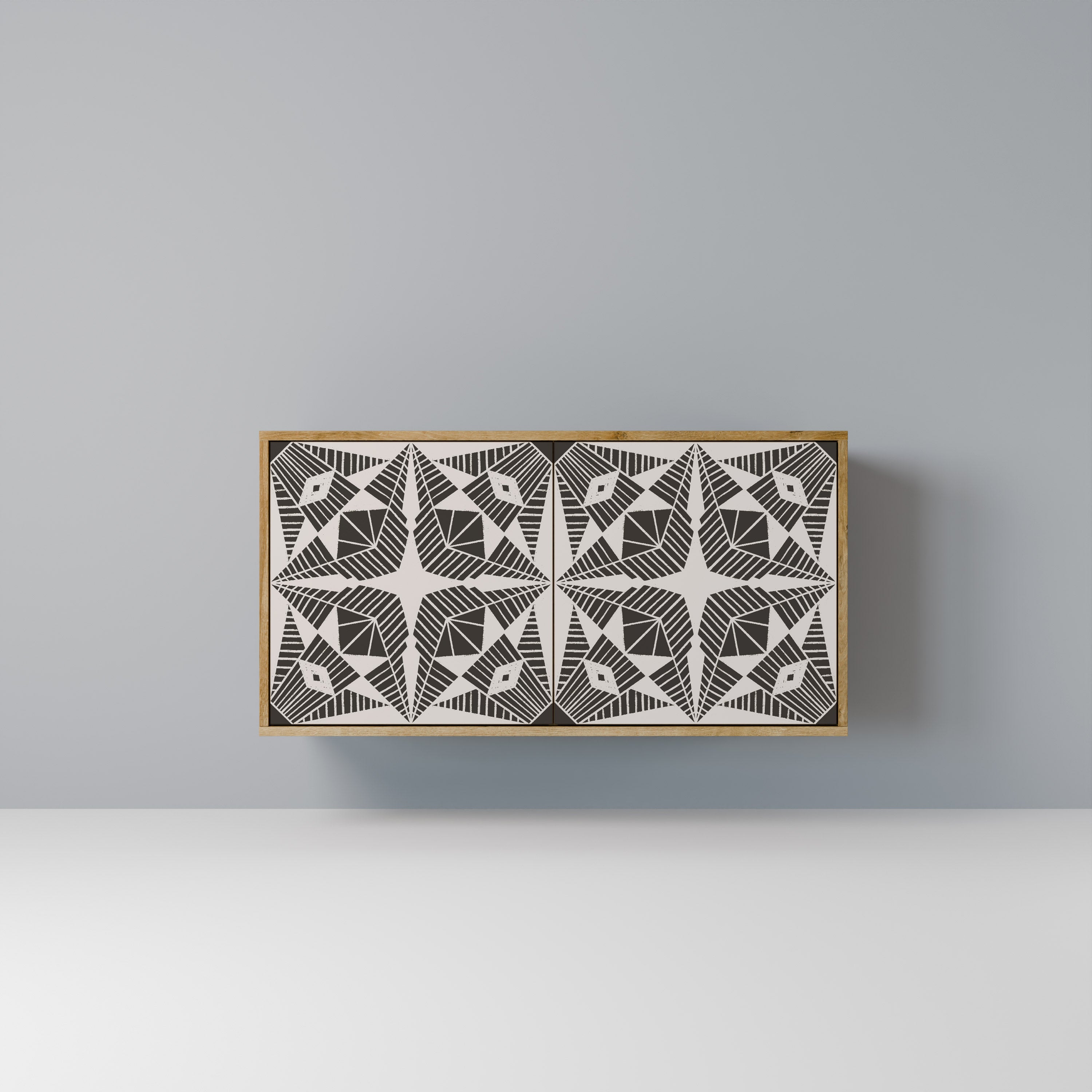 MONOCHROME NEXUS 2-Door Sideboard in Oak Effect