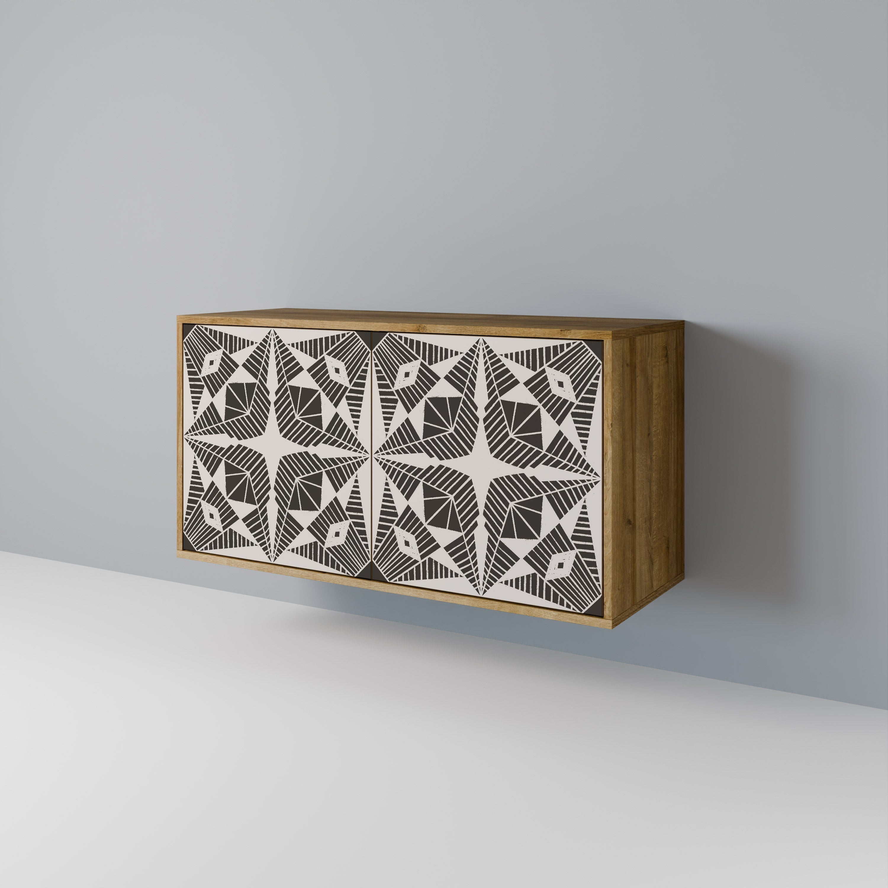 MONOCHROME NEXUS 2-Door Sideboard in Oak Effect