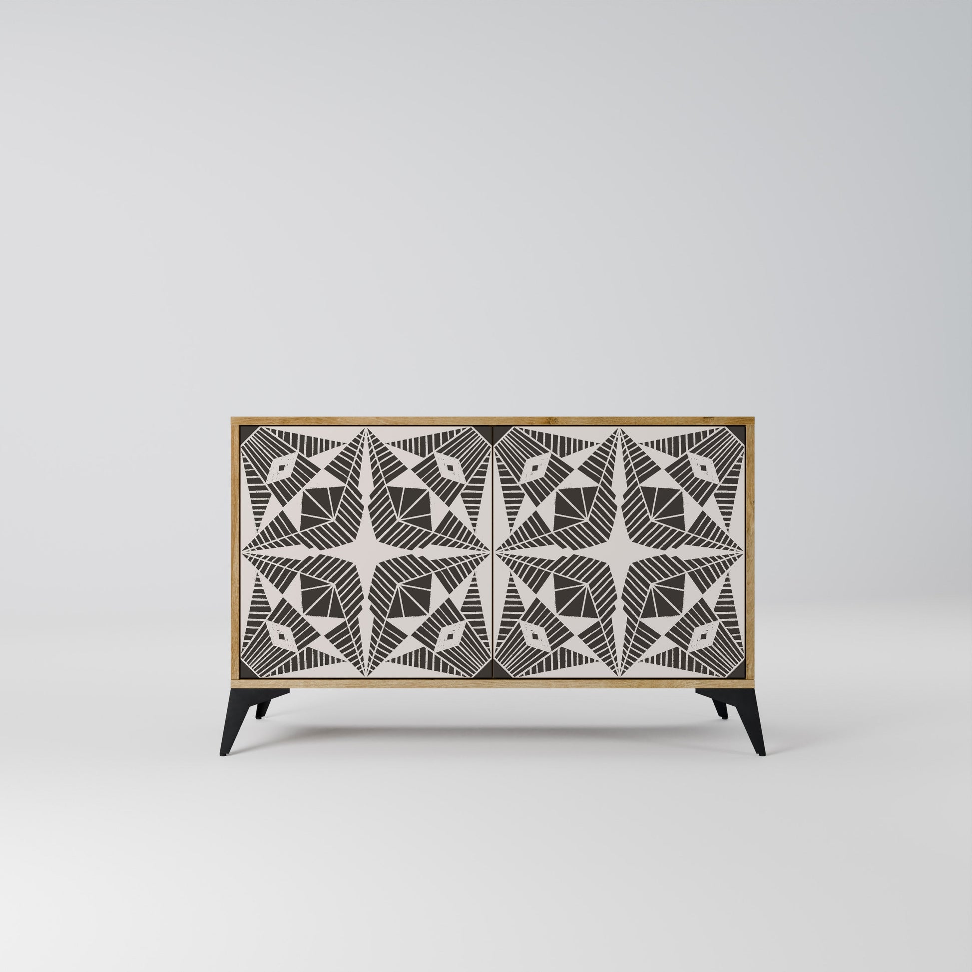 MONOCHROME NEXUS 2-Door Sideboard in Oak Effect