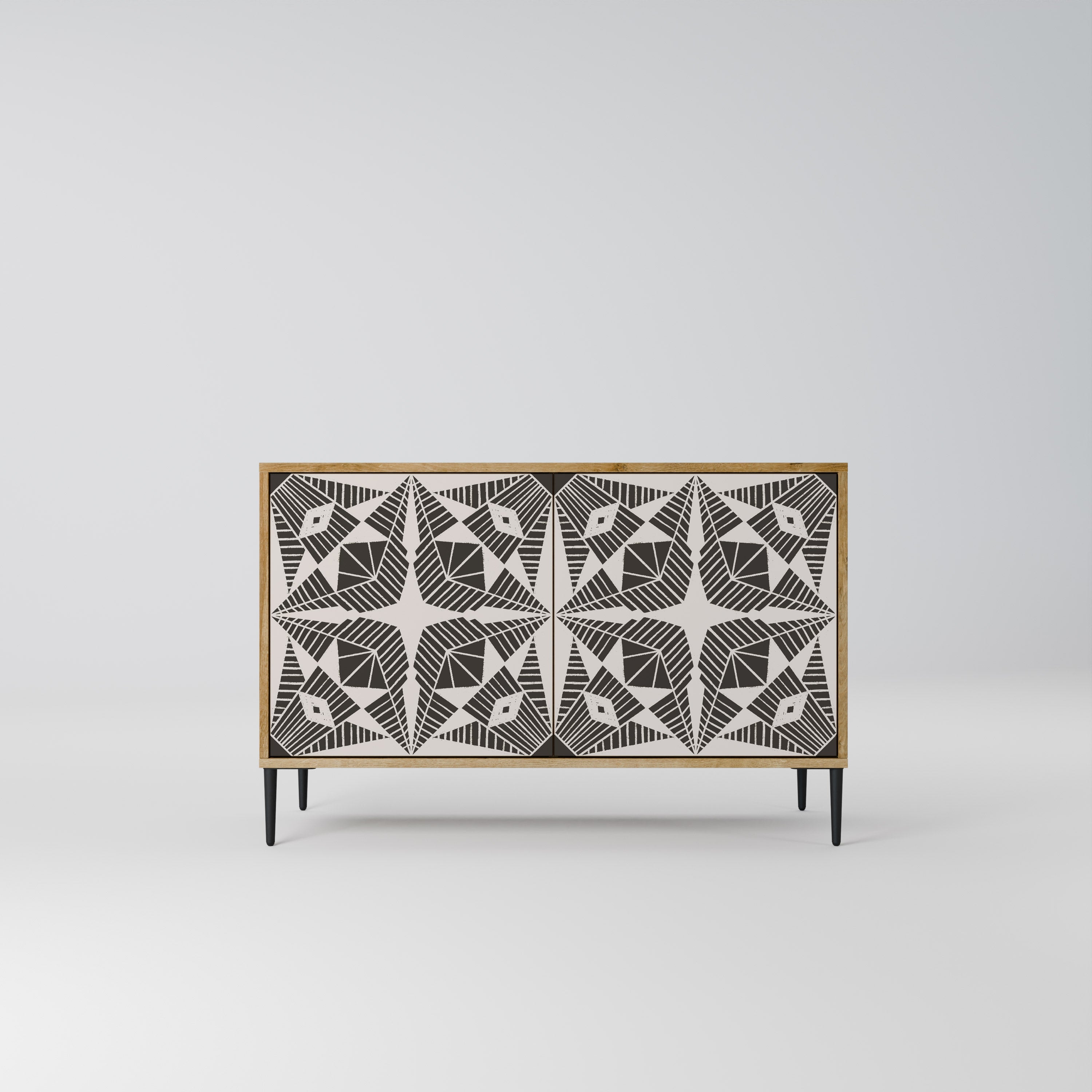 MONOCHROME NEXUS 2-Door Sideboard in Oak Effect