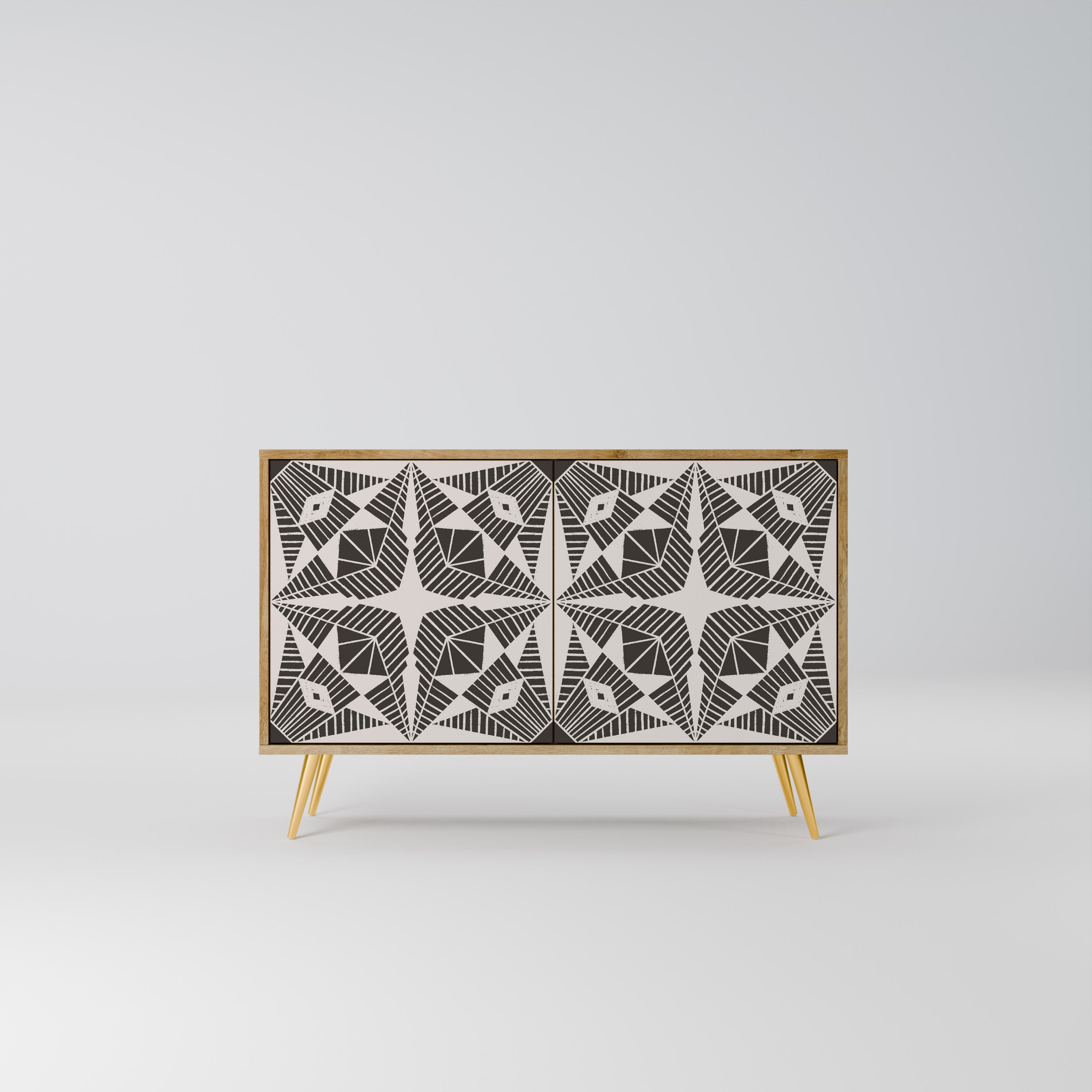 MONOCHROME NEXUS 2-Door Sideboard in Oak Effect