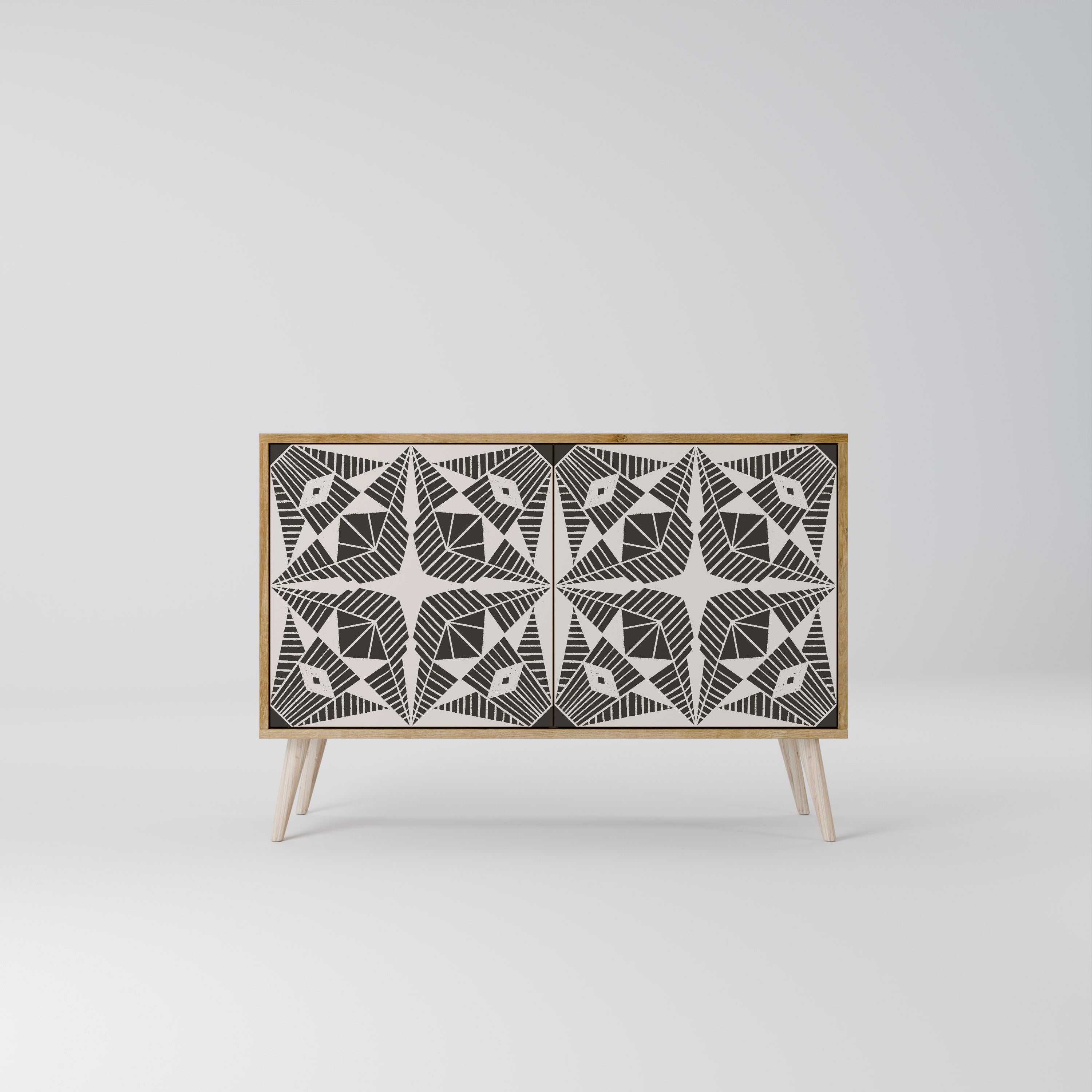 MONOCHROME NEXUS 2-Door Sideboard in Oak Effect