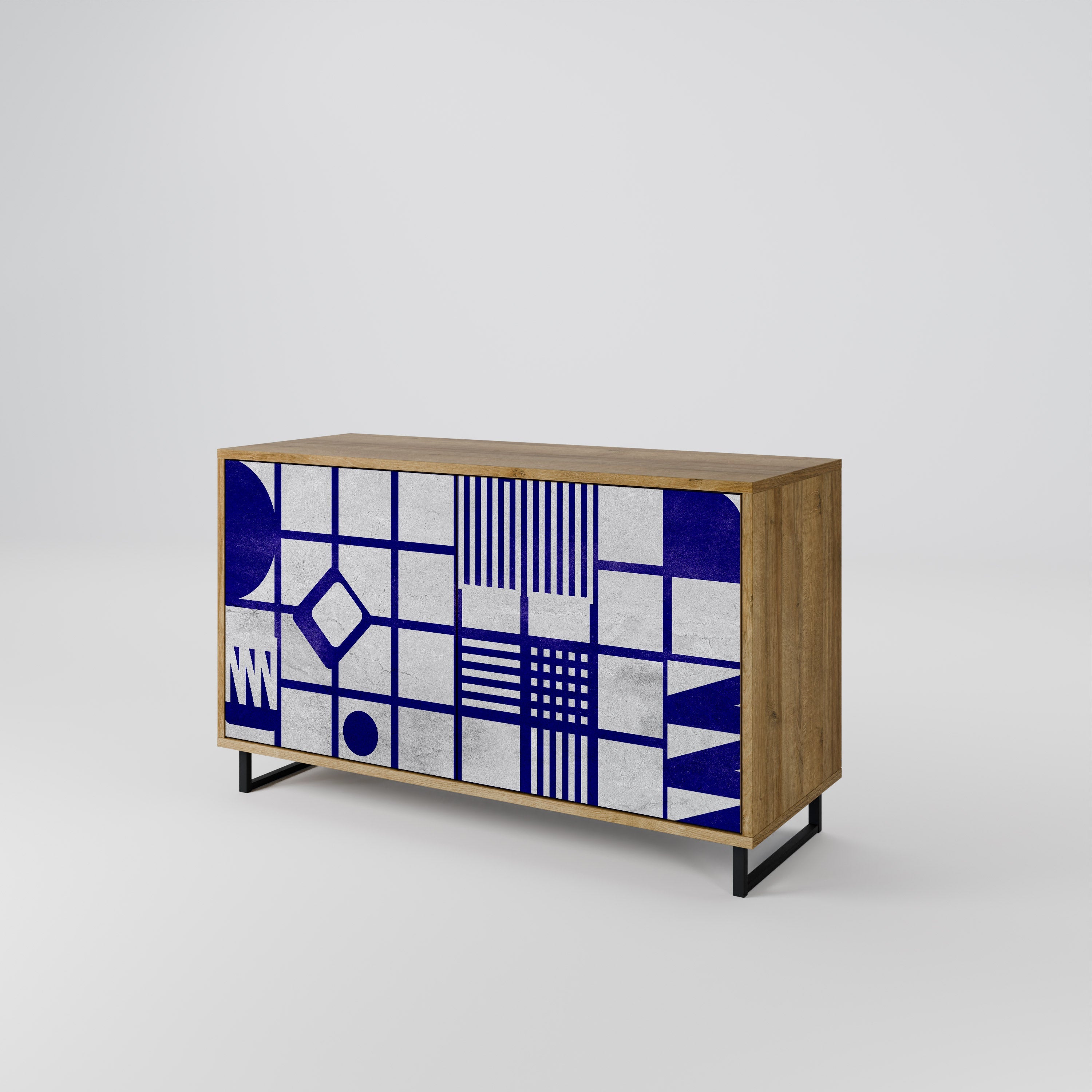 THE RIGHT PLACES 2-Door Sideboard in Oak Effect