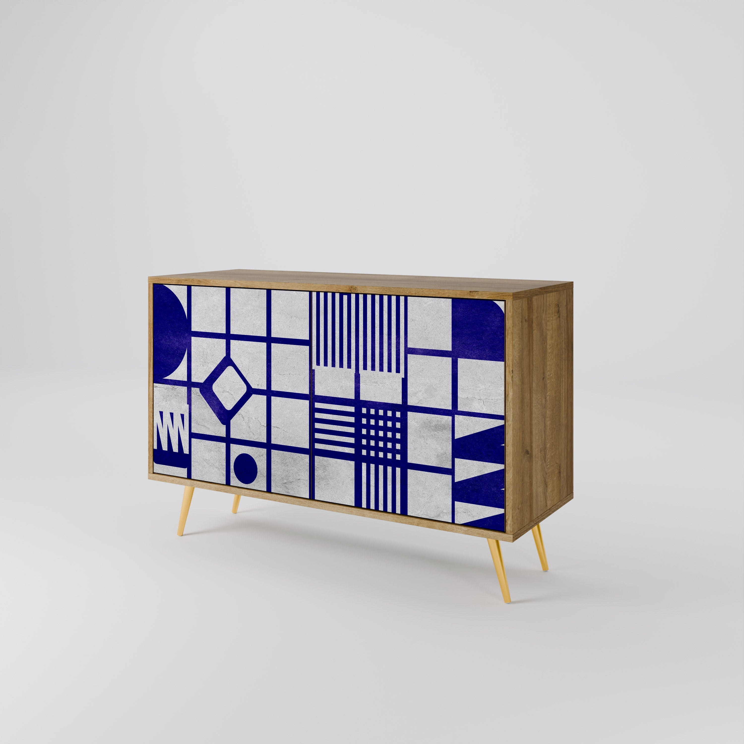 THE RIGHT PLACES 2-Door Sideboard in Oak Effect