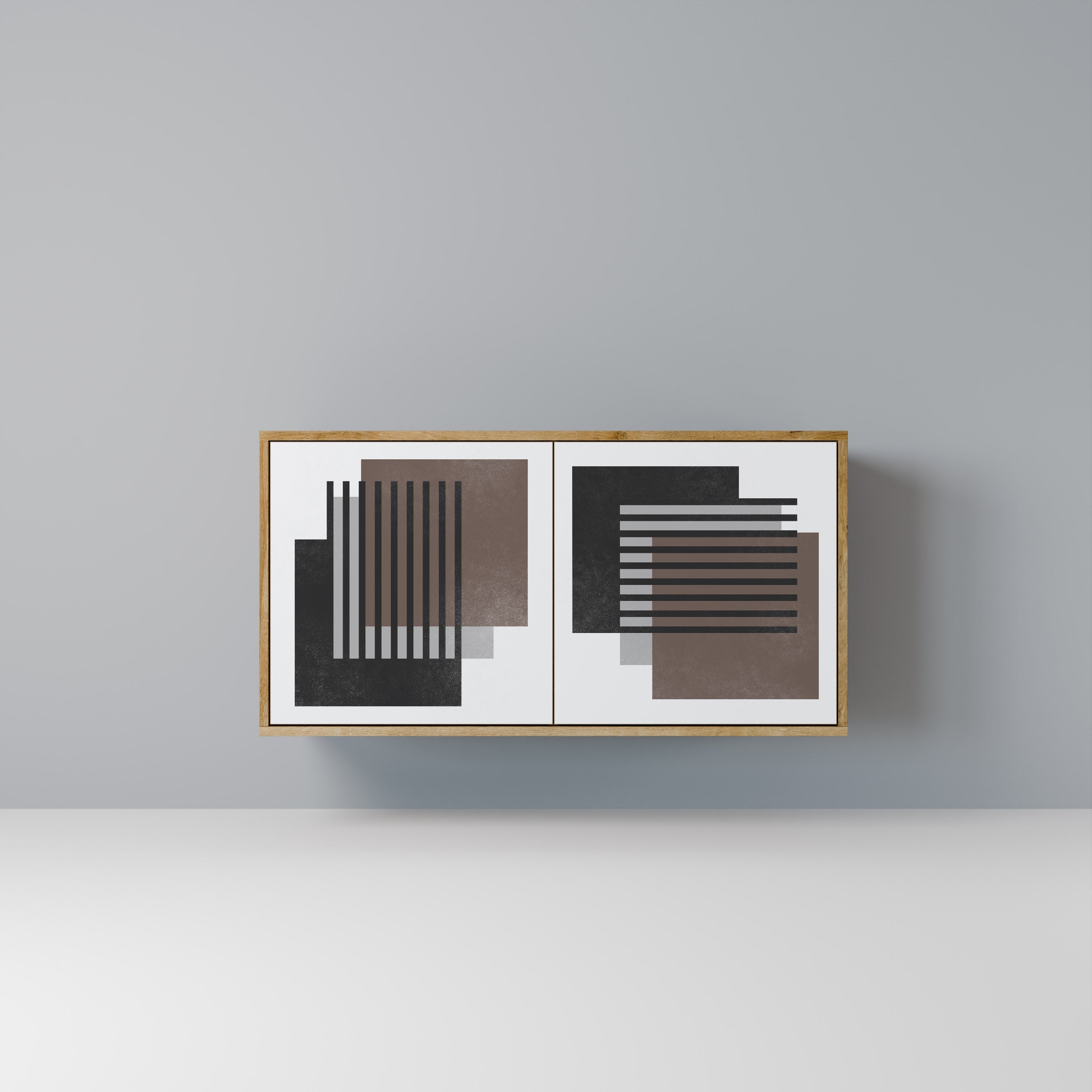 SHADOW SYNCHRONY 2-Door Sideboard in Oak Effect