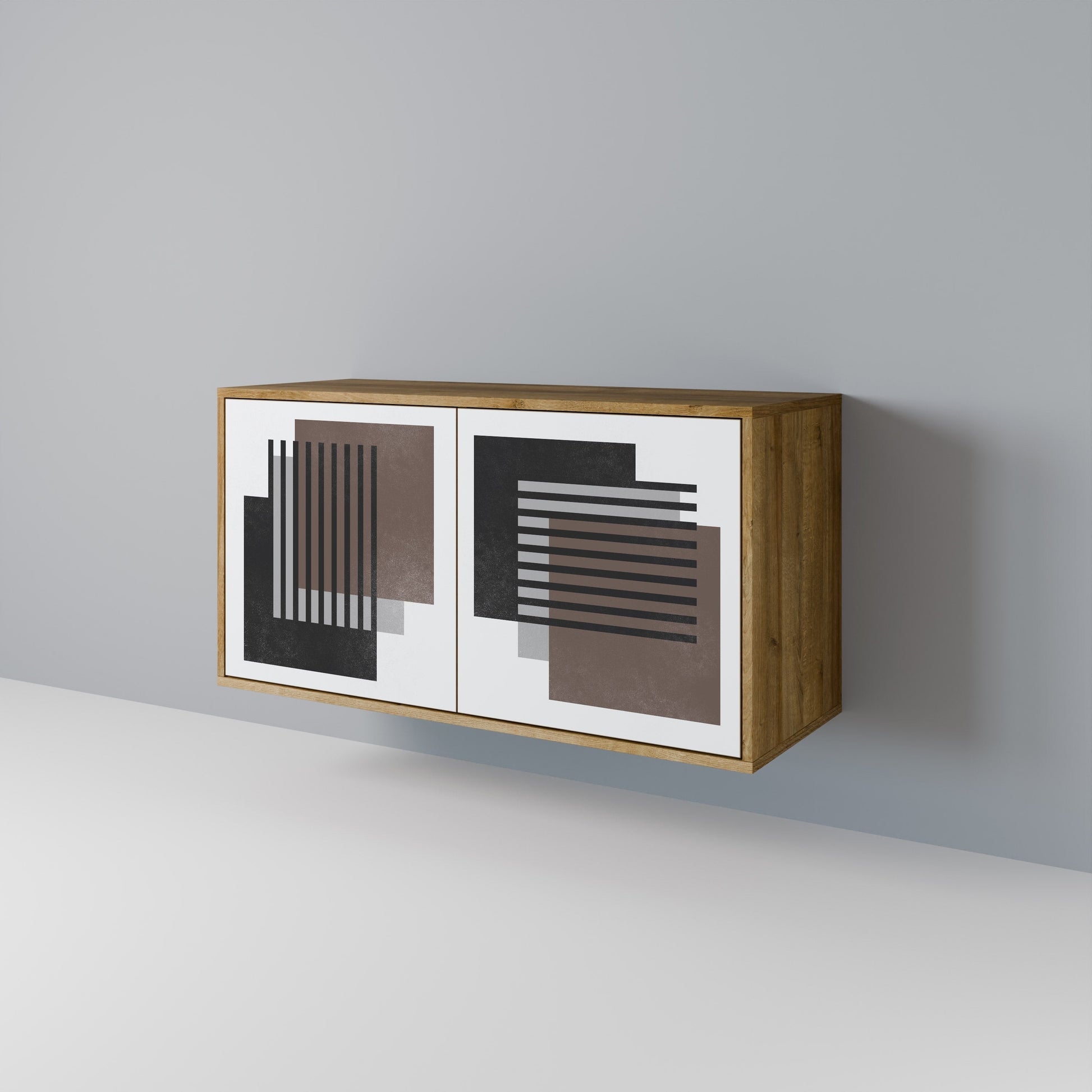 SHADOW SYNCHRONY 2-Door Sideboard in Oak Effect