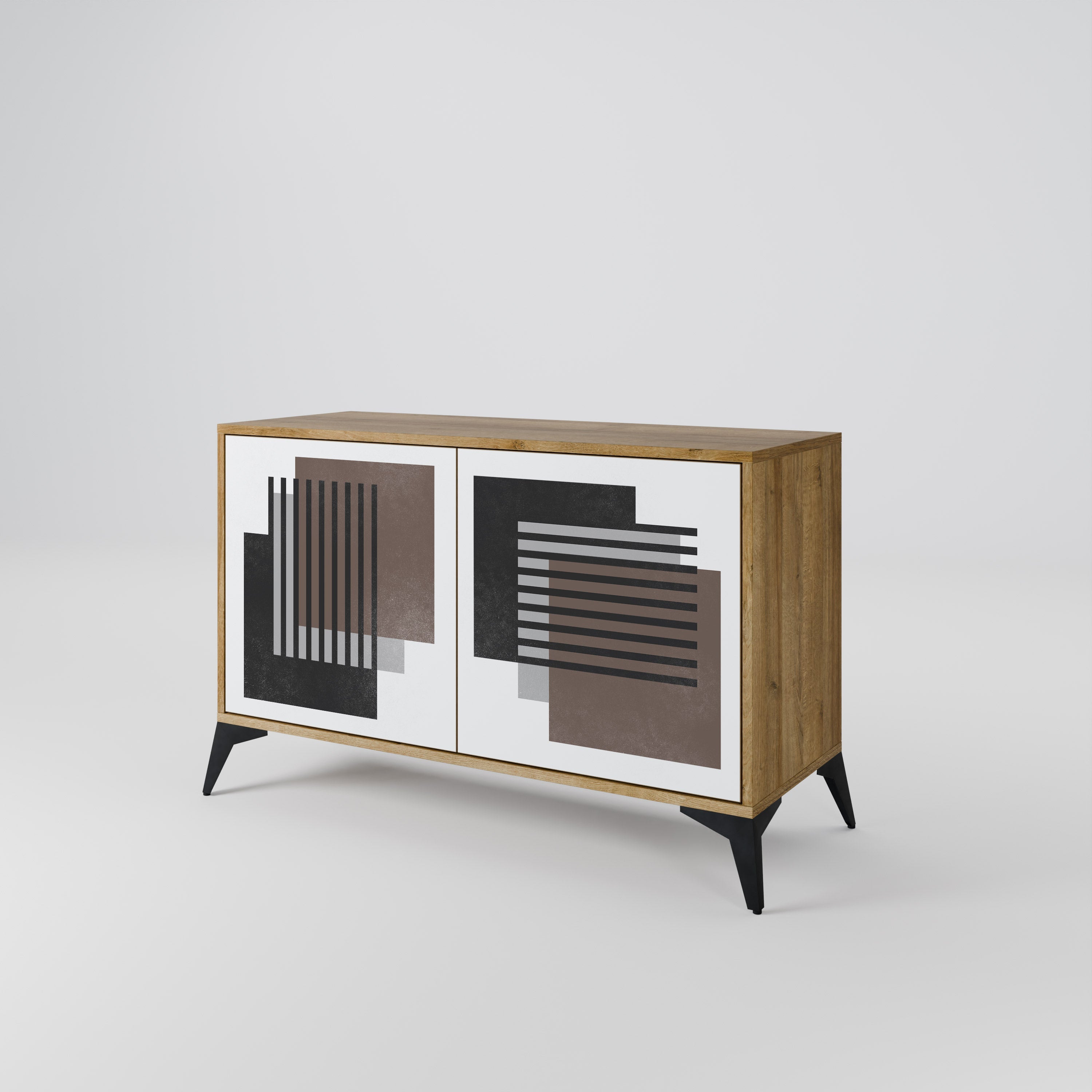 SHADOW SYNCHRONY 2-Door Sideboard in Oak Effect