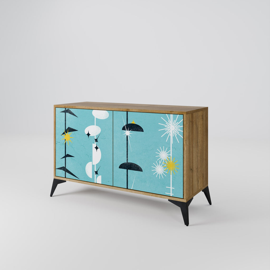 PATHS TO HAPPINESS 2-Door Sideboard in Oak Effect