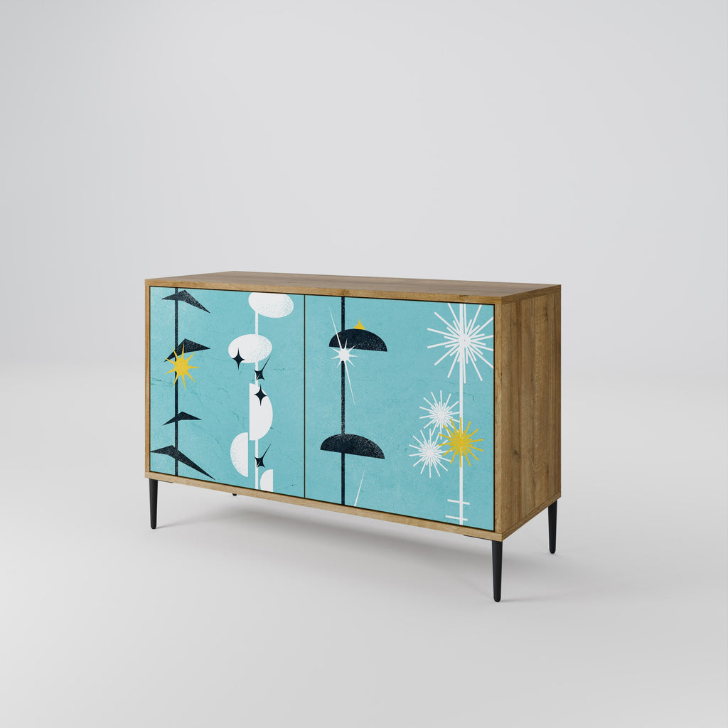 PATHS TO HAPPINESS 2-Door Sideboard in Oak Effect