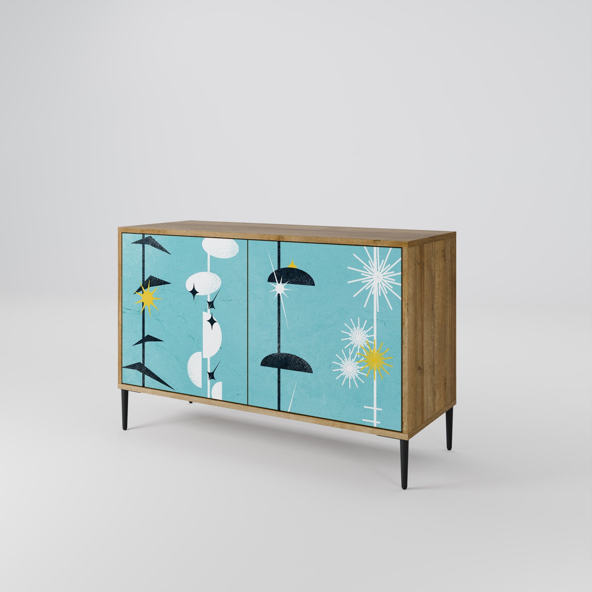 PATHS TO HAPPINESS 2-Door Sideboard in Oak Effect
