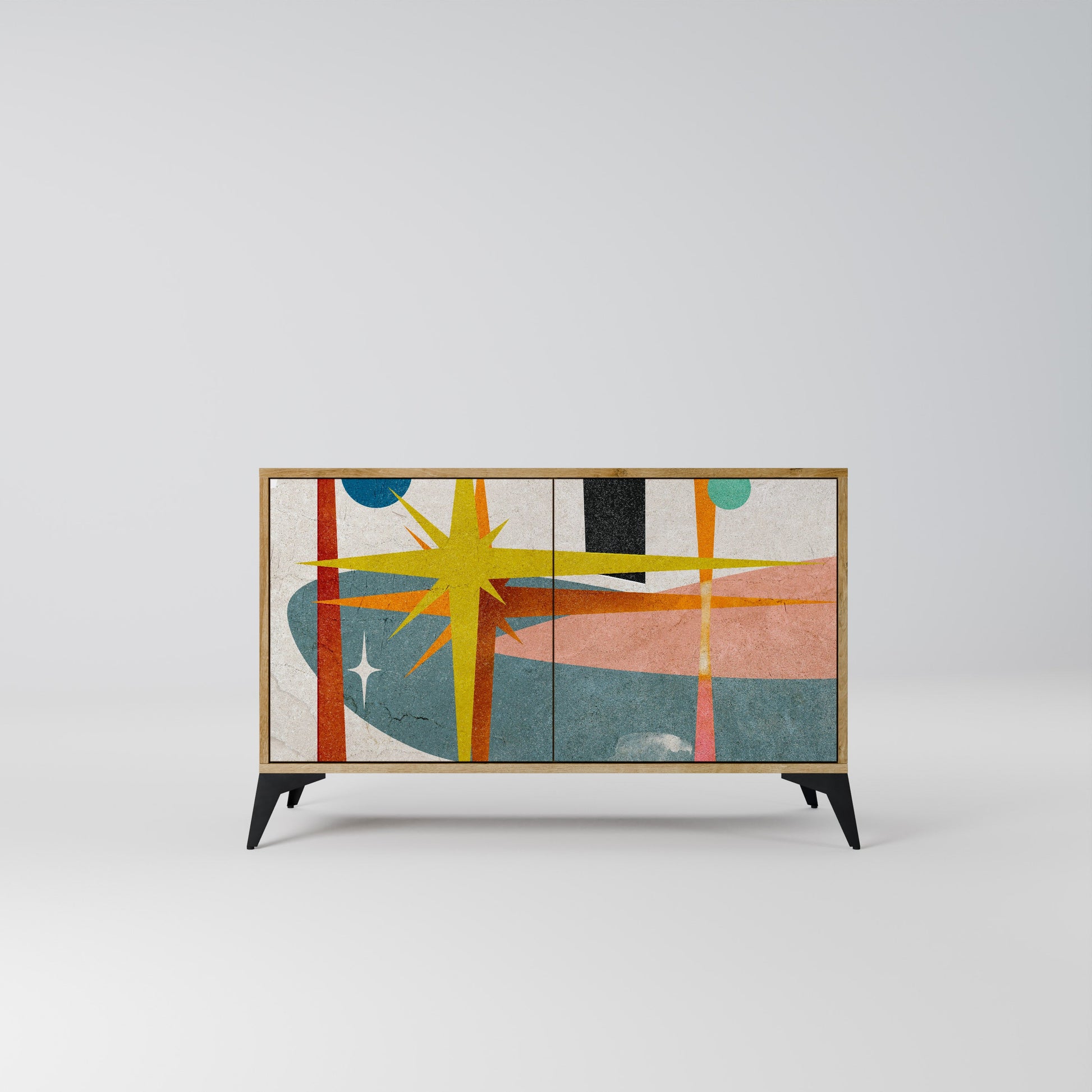 INTERSTELLAR VIBES 2-Door Sideboard in Oak Effect