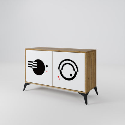 BLACK AND WHITE COMBINATION 2-Door Sideboard