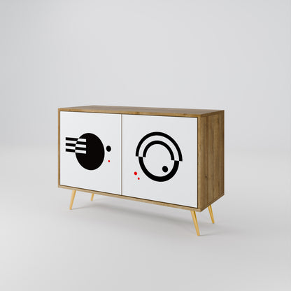 BLACK AND WHITE COMBINATION 2-Door Sideboard