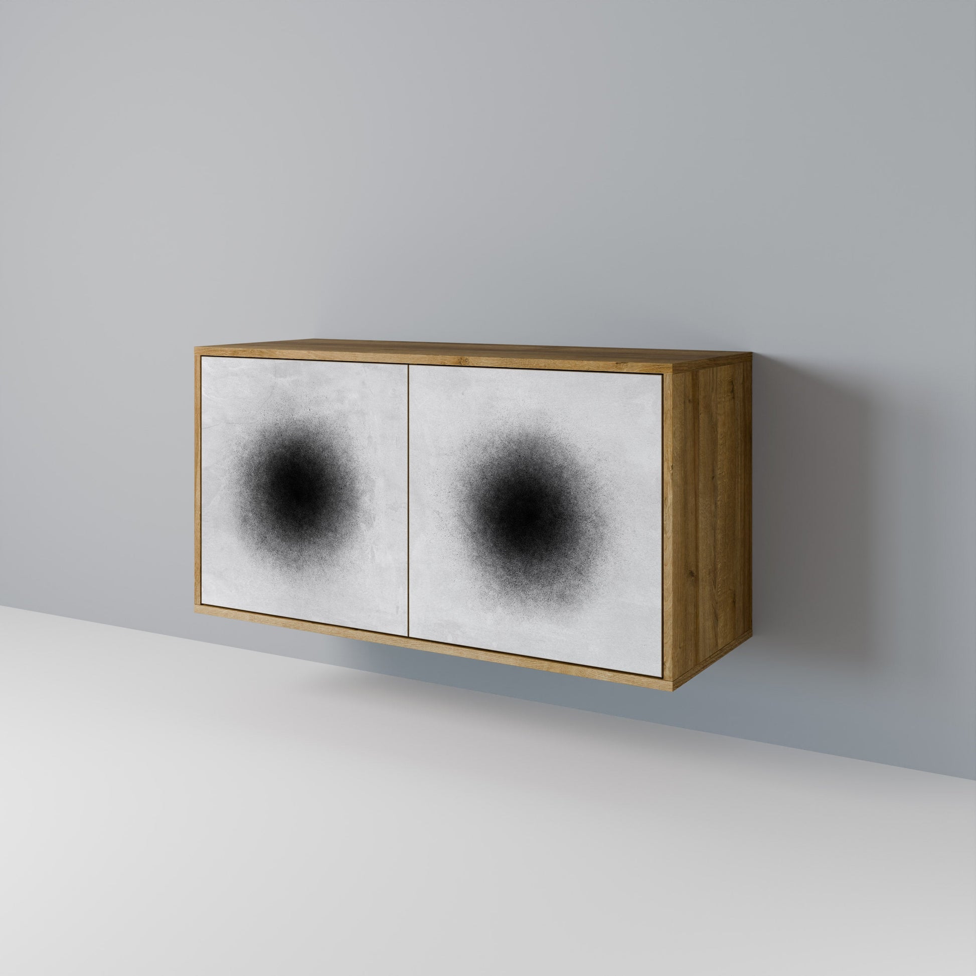 BLACK HOLE 2-Door Sideboard in Oak Effect
