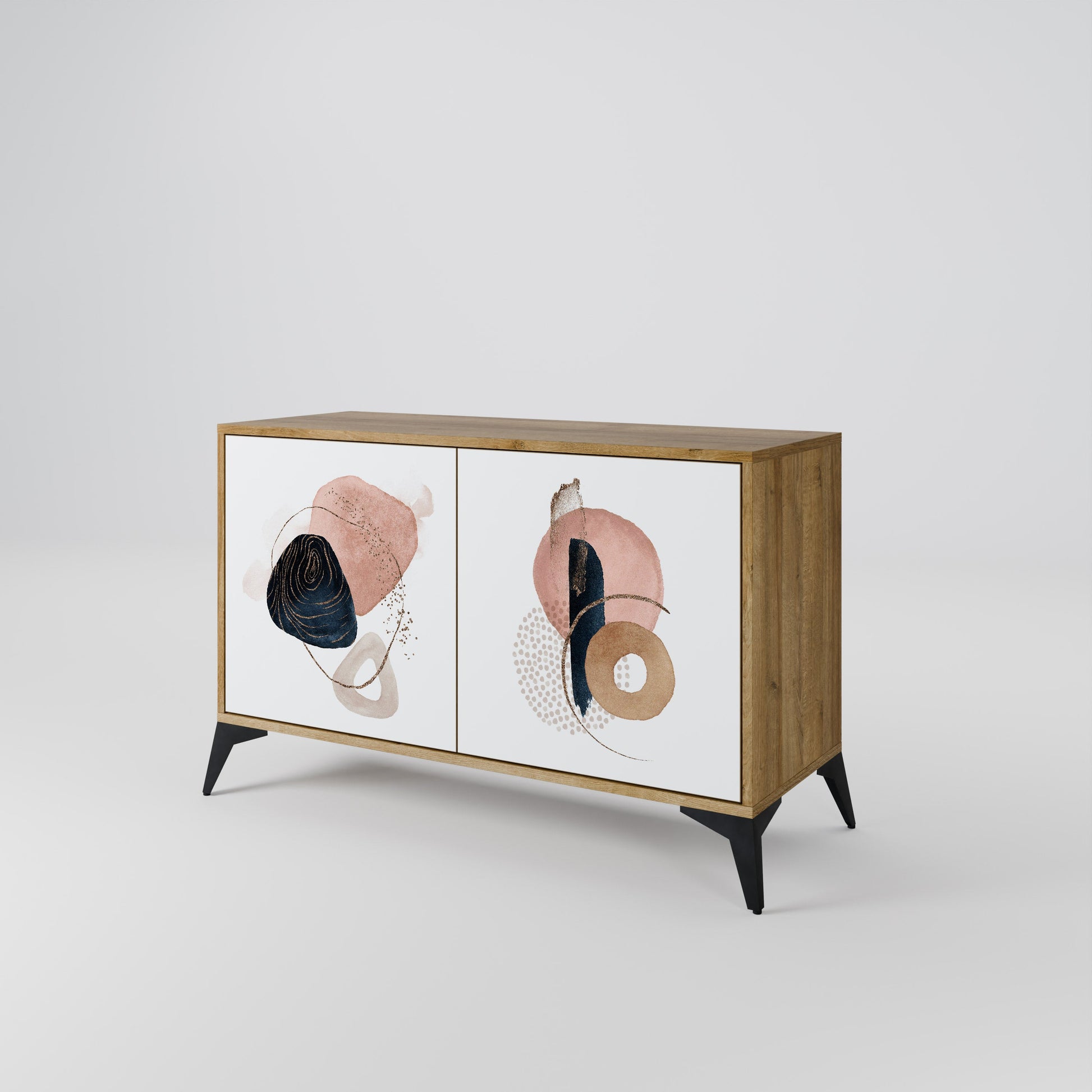 COLORFUL SHAPES 2-Door Sideboard in Oak Effect