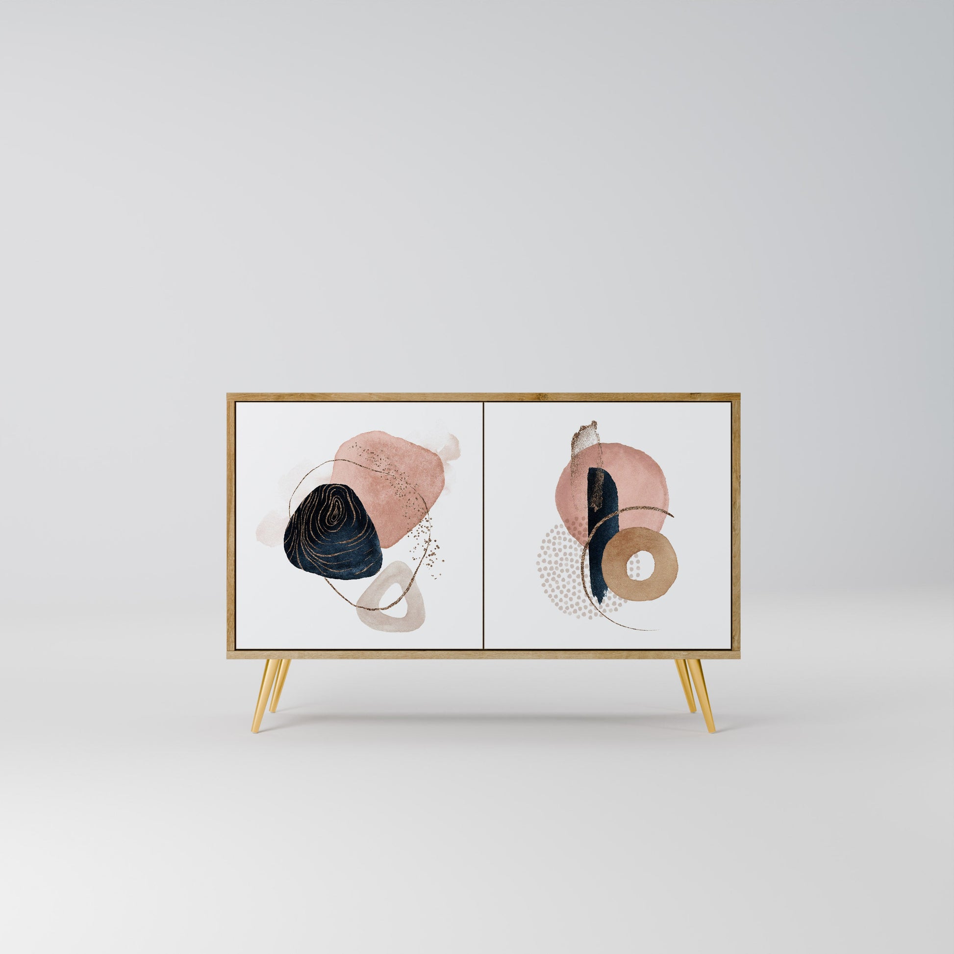 COLORFUL SHAPES 2-Door Sideboard in Oak Effect