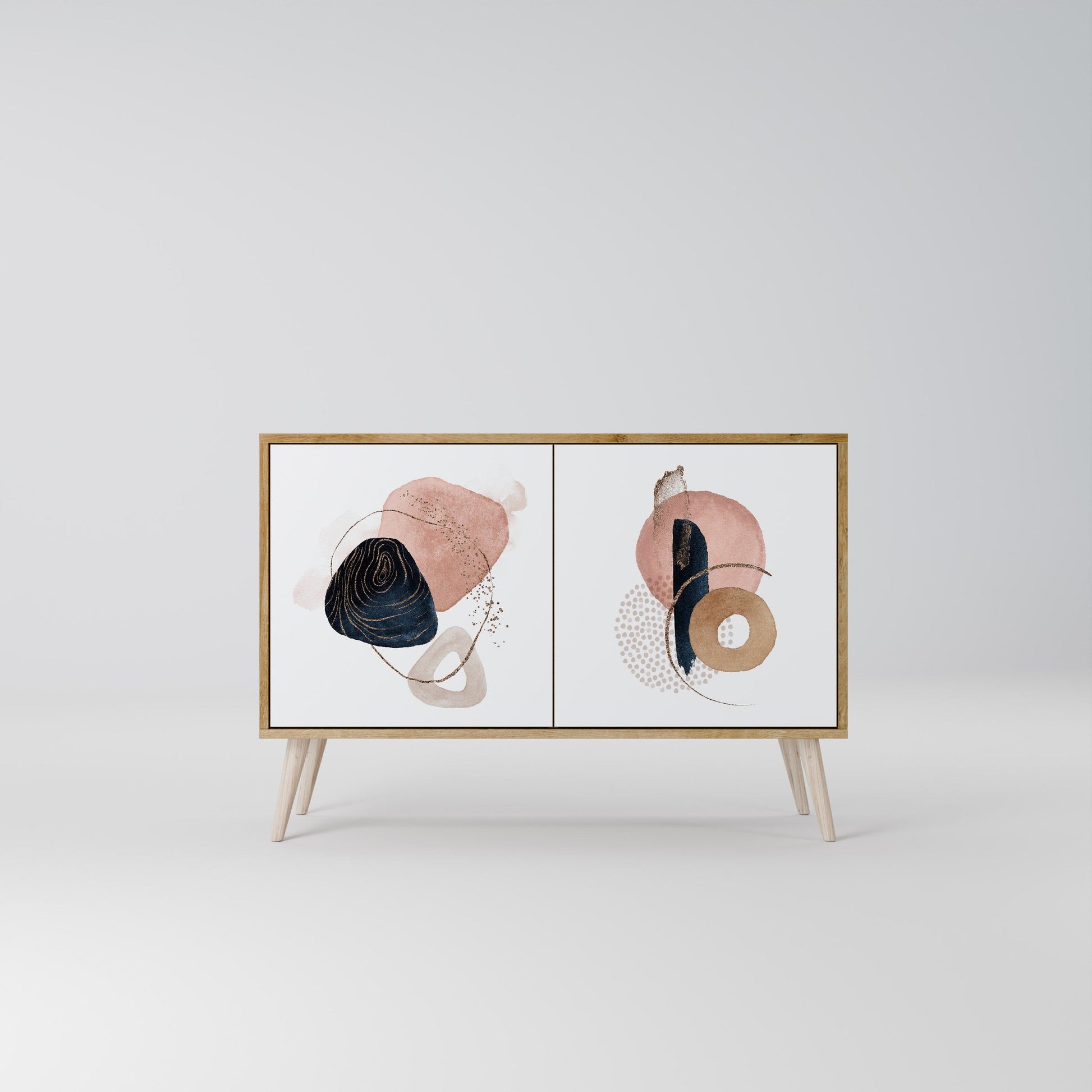 COLORFUL SHAPES 2-Door Sideboard in Oak Effect