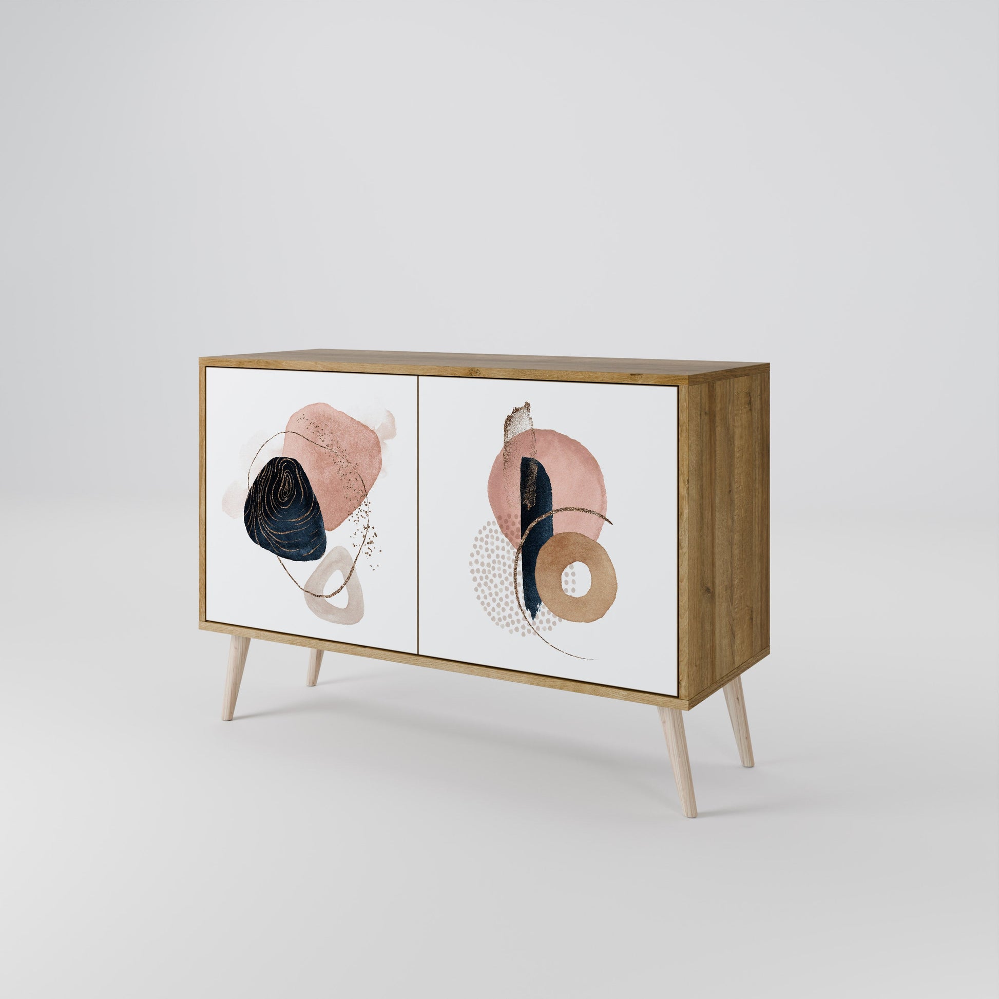 COLORFUL SHAPES 2-Door Sideboard in Oak Effect