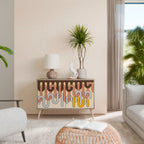 COLORFUL STRINGS 2-Door Sideboard