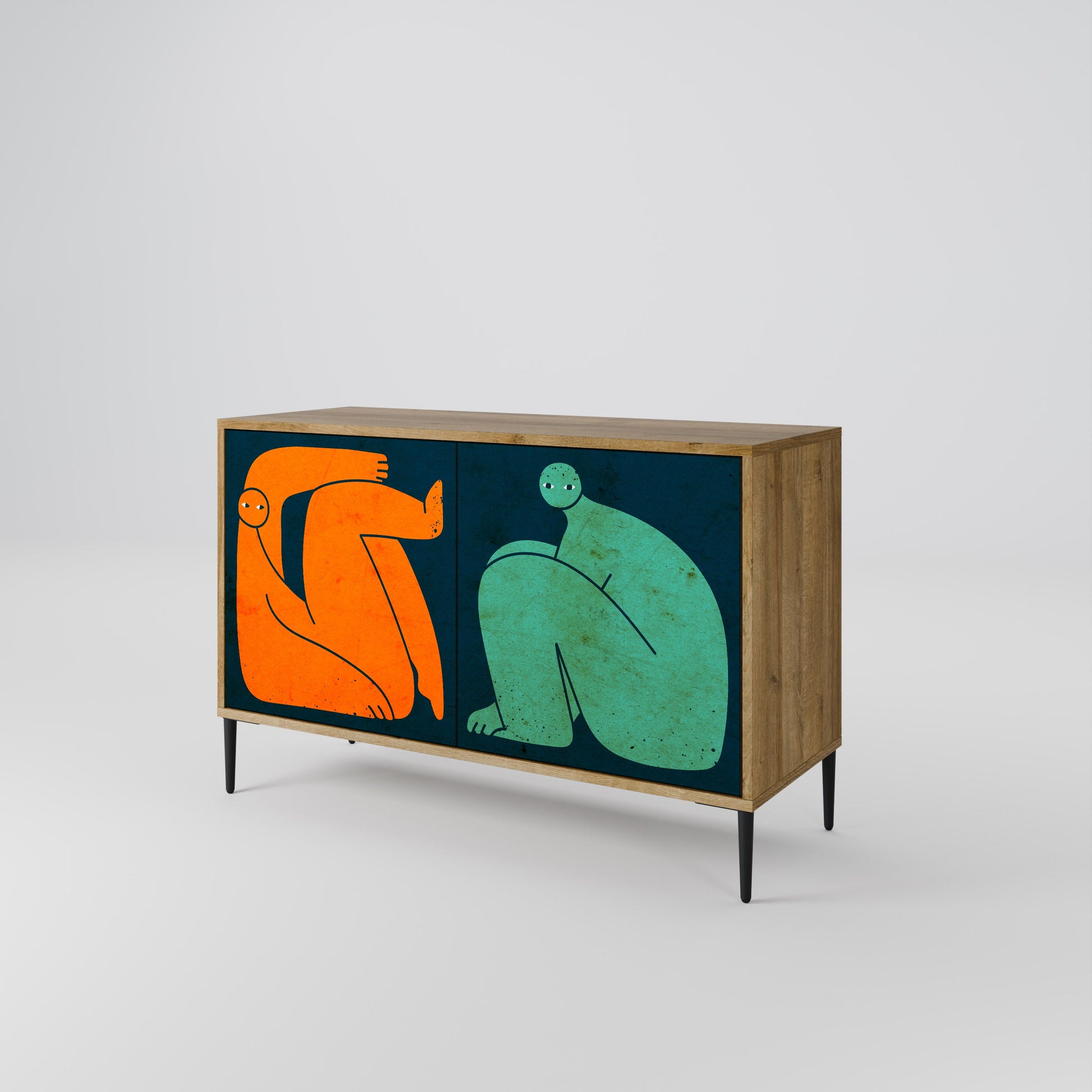 TOGETHER BUT SEPARATELY 2-Door Sideboard in Oak Effect