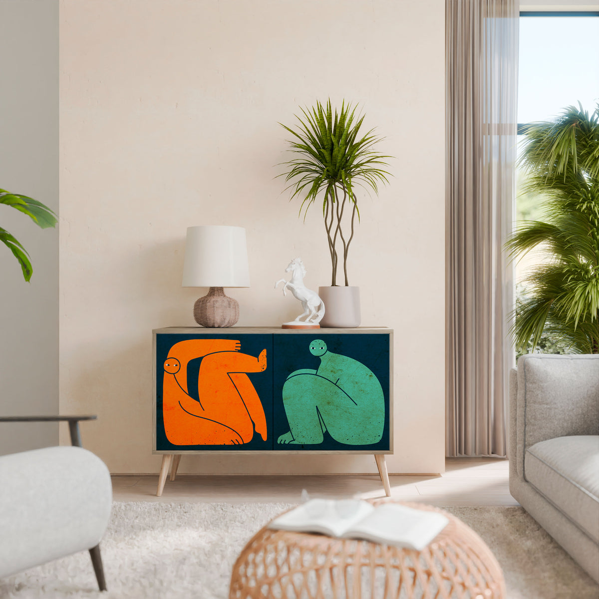 TOGETHER BUT SEPARATELY 2-Door Sideboard
