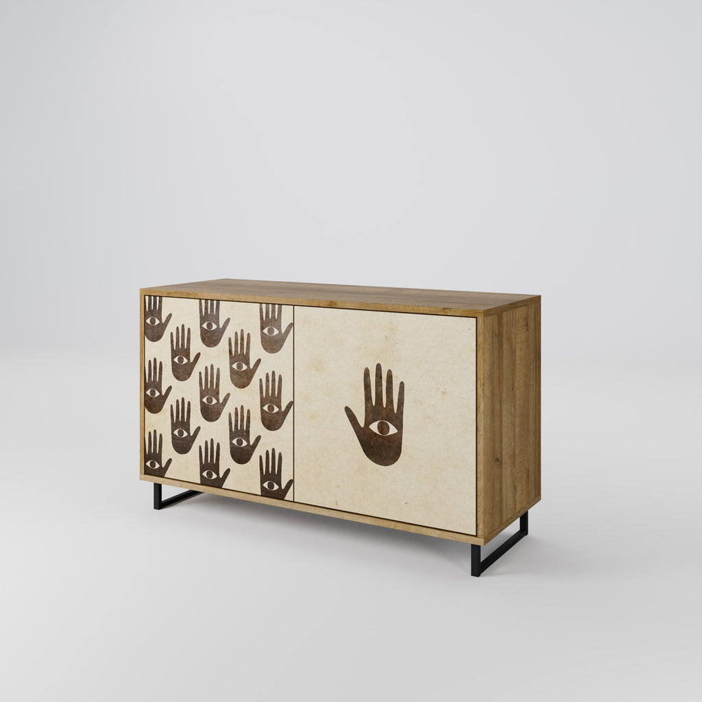 SEE MORE 2-Door Sideboard in Oak Effect