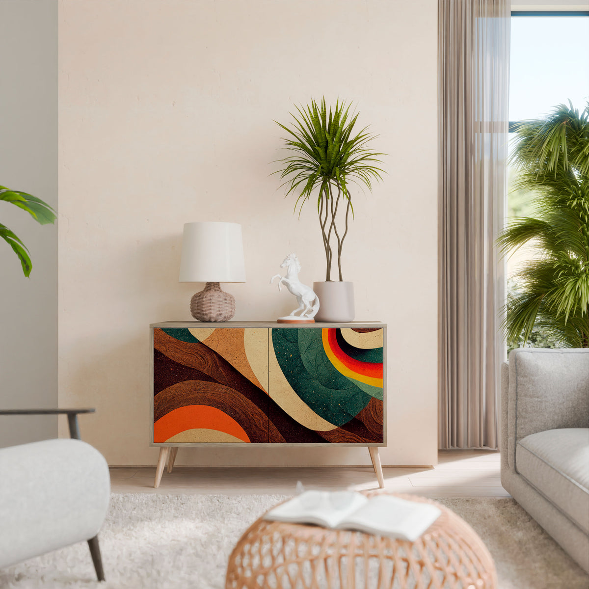 COLORFUL STRANDS 2-Door Sideboard