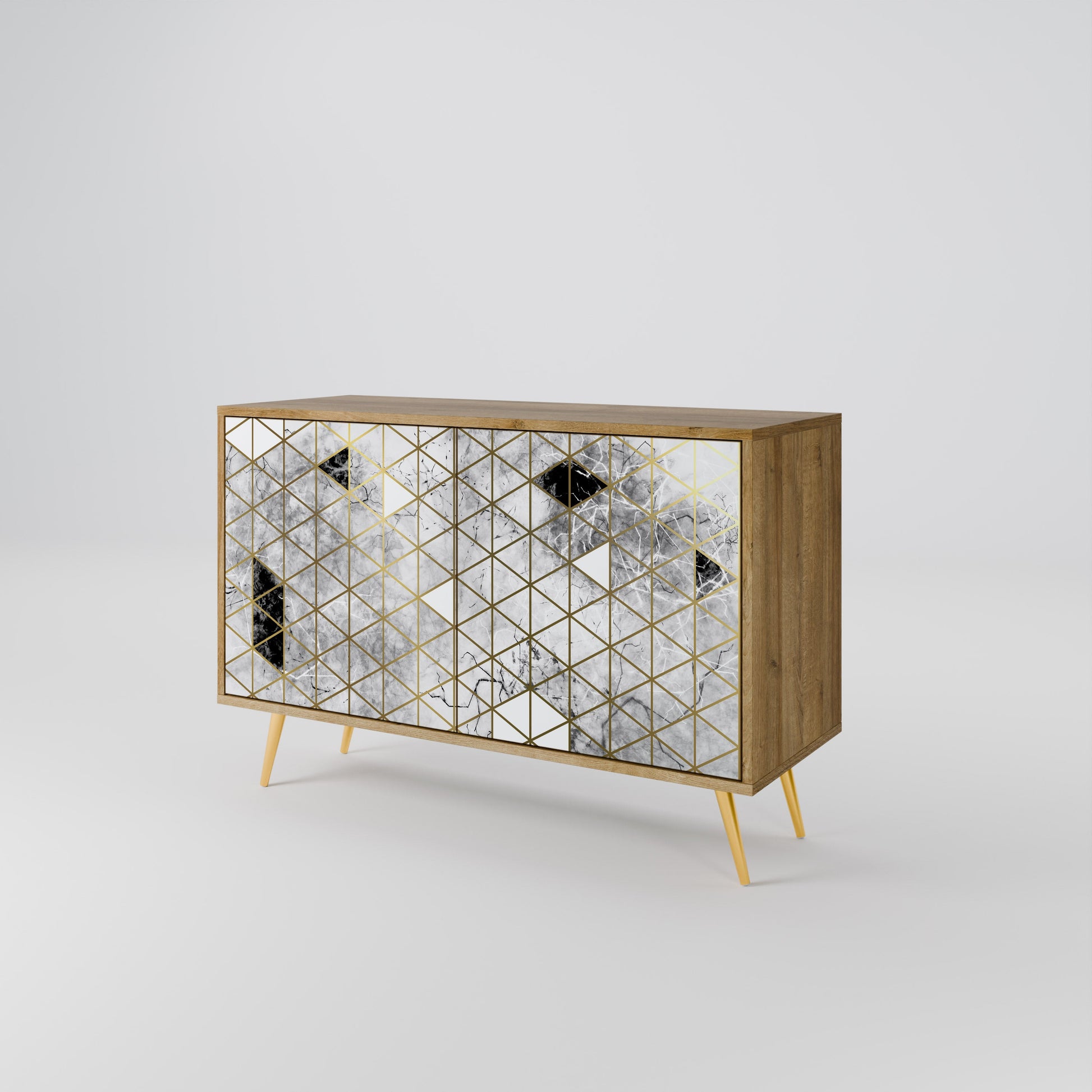 ASHEN ARIA 2-Door Sideboard in Oak Effect