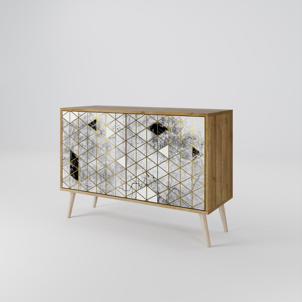 ASHEN ARIA 2-Door Sideboard in Oak Effect