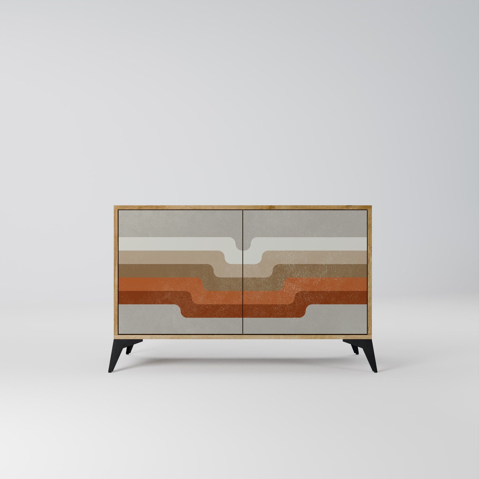 PECULIAR TRAIL 2-Door Sideboard in Oak Effect