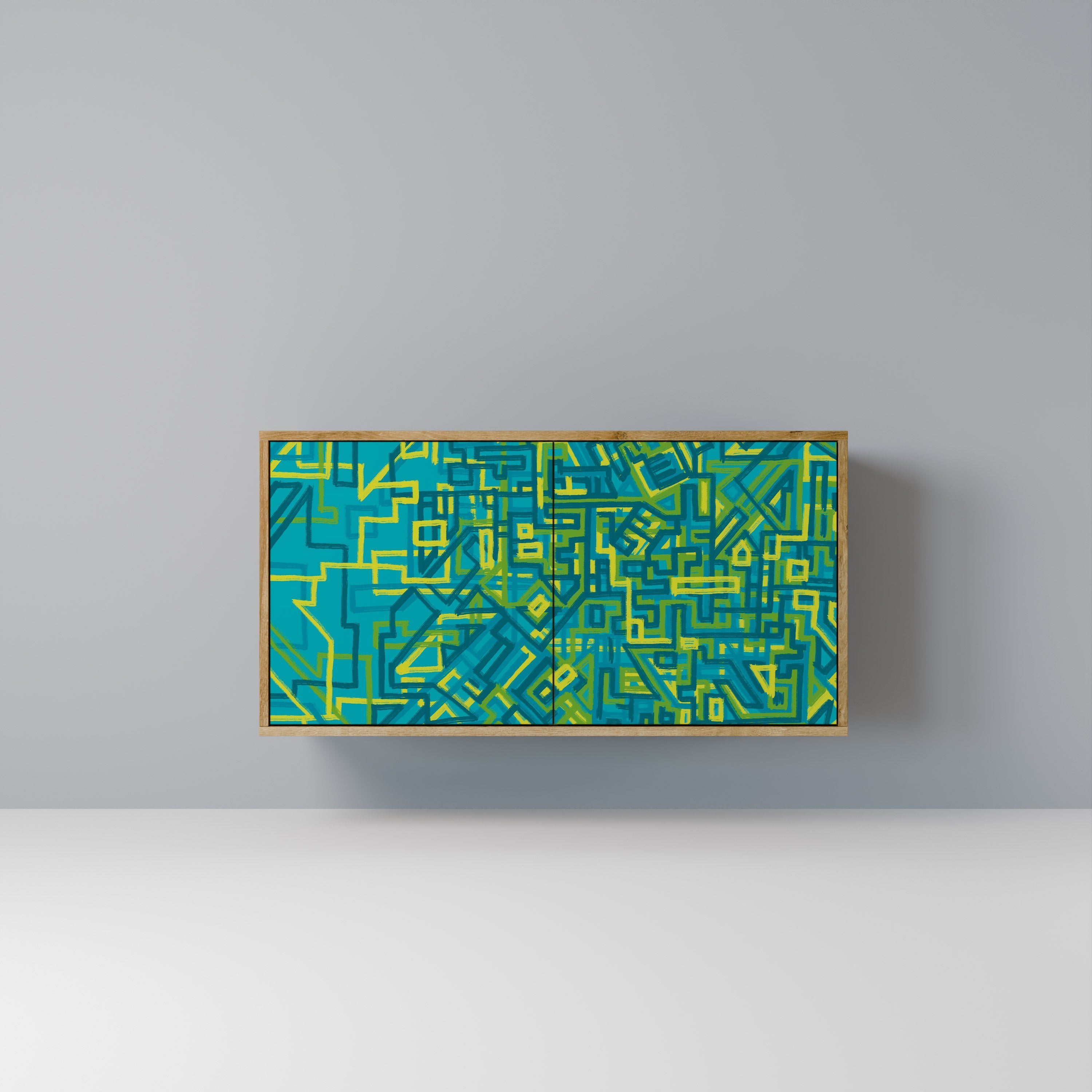 Buffet 2 portes effet chêne NOSTALGIC MEMORIES