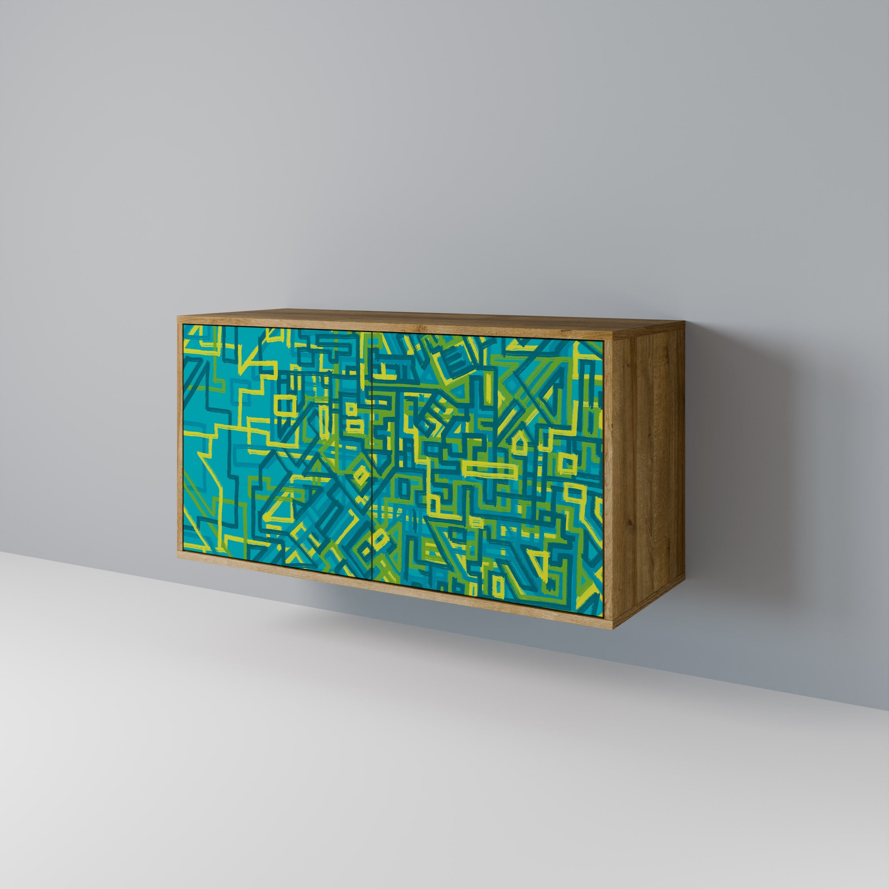 Buffet 2 portes effet chêne NOSTALGIC MEMORIES