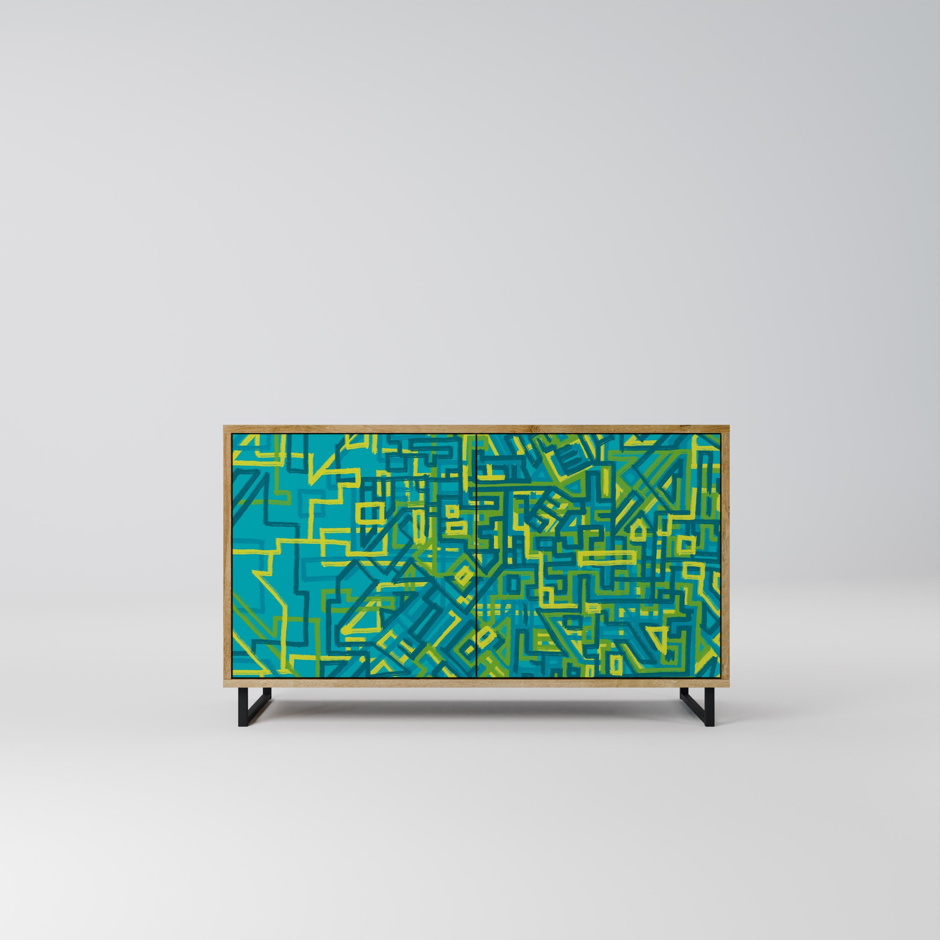 Buffet 2 portes effet chêne NOSTALGIC MEMORIES