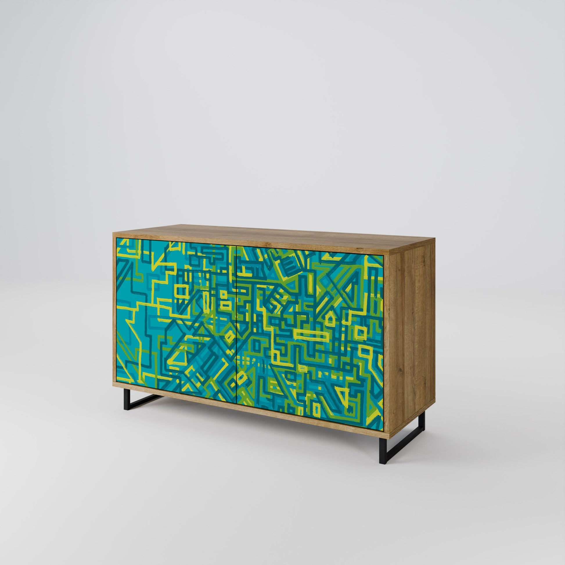 NOSTALGIC MEMORIES 2-Door Sideboard in Oak Effect